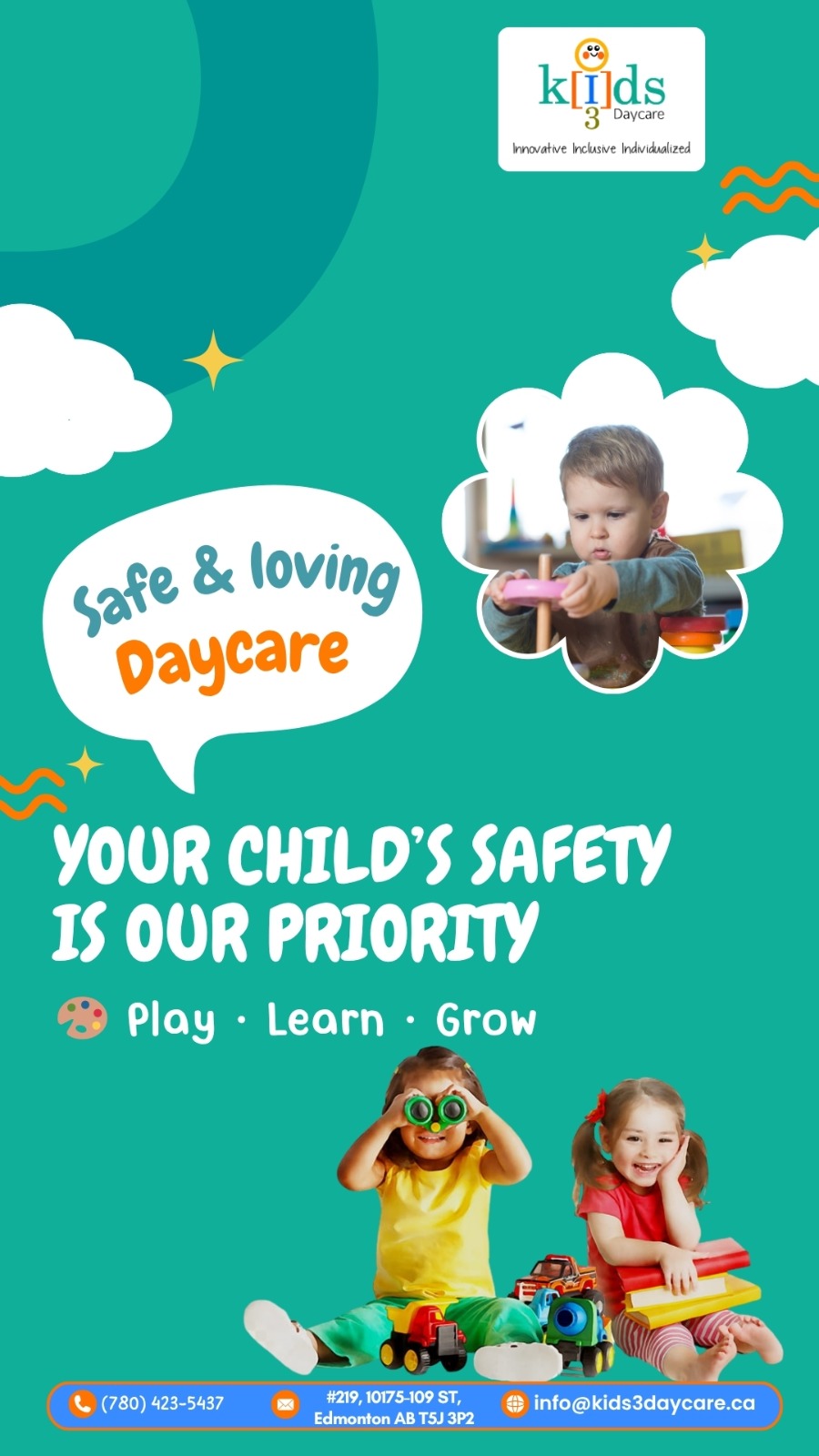 Kids3 Daycare Facebook ad
