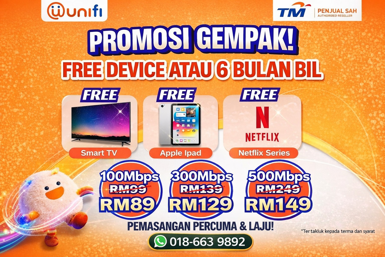 TM UNIFI Facebook ad: Unifi Bagi TV PERCUMA?