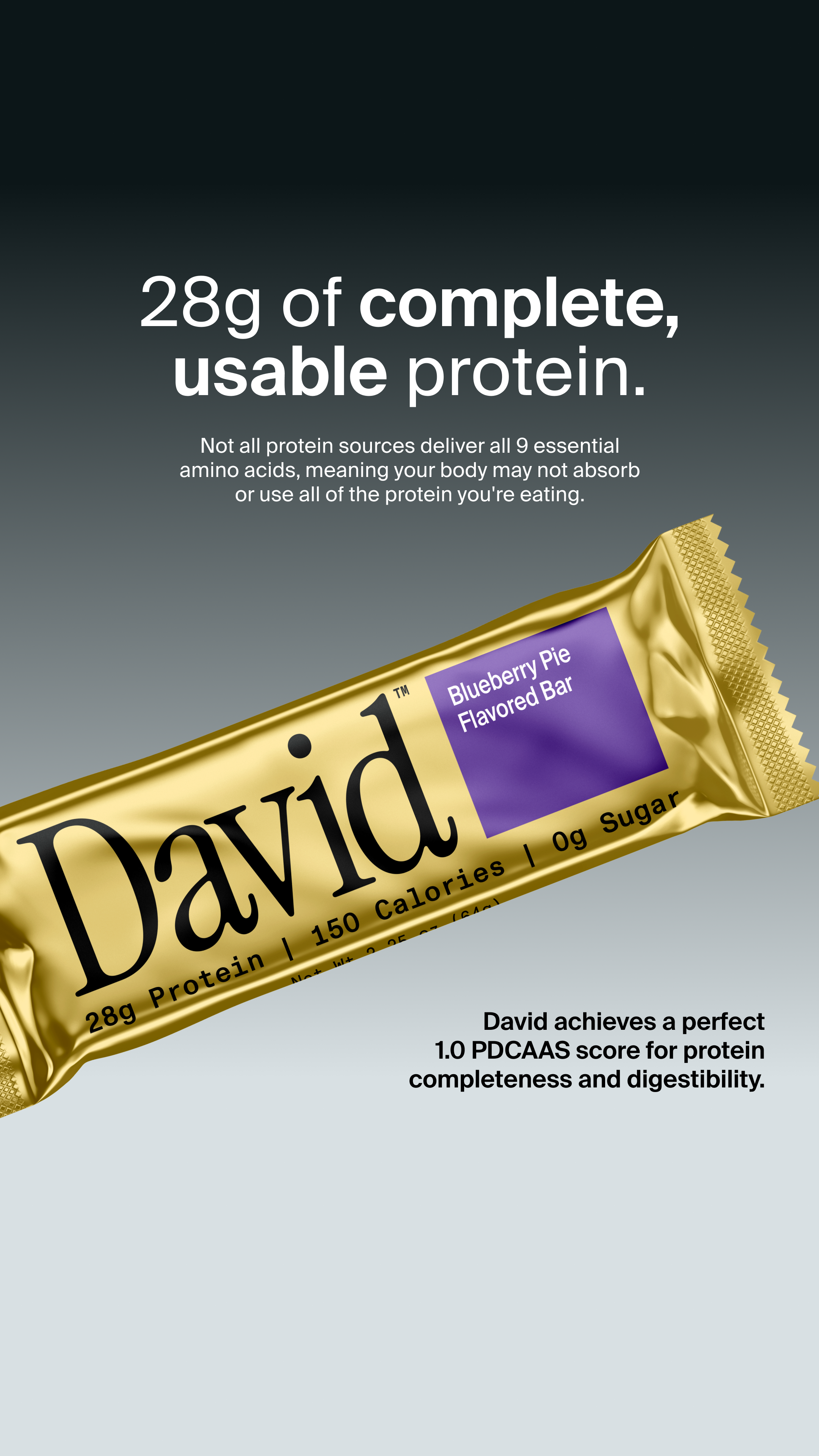 David Protein Facebook ad