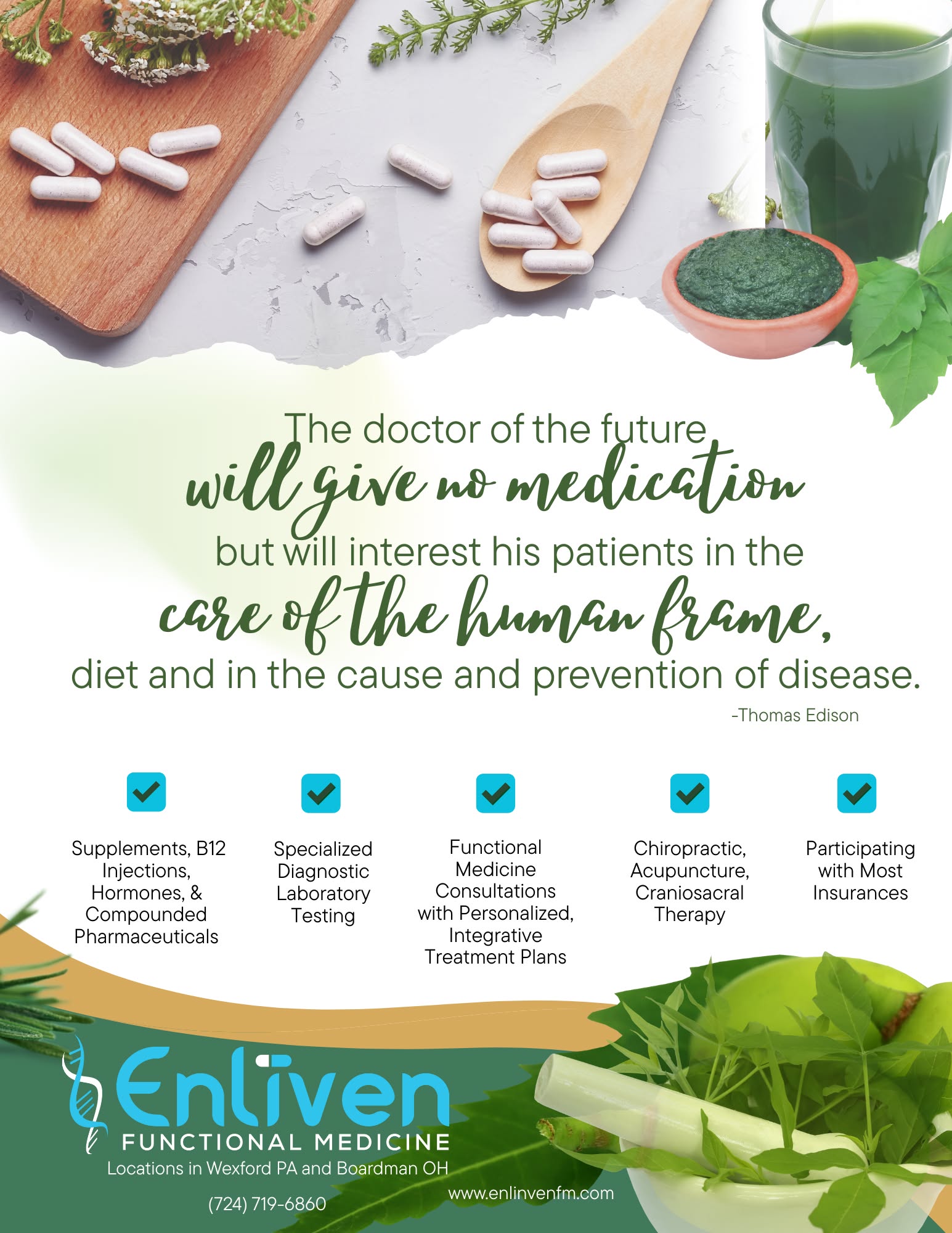 Enliven Functional Medicine Facebook ad