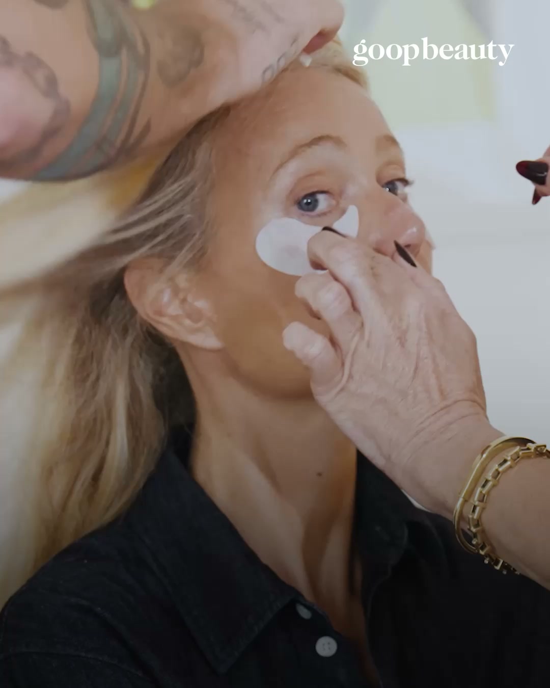 goop Facebook ad: the lift + depuff eye masks
