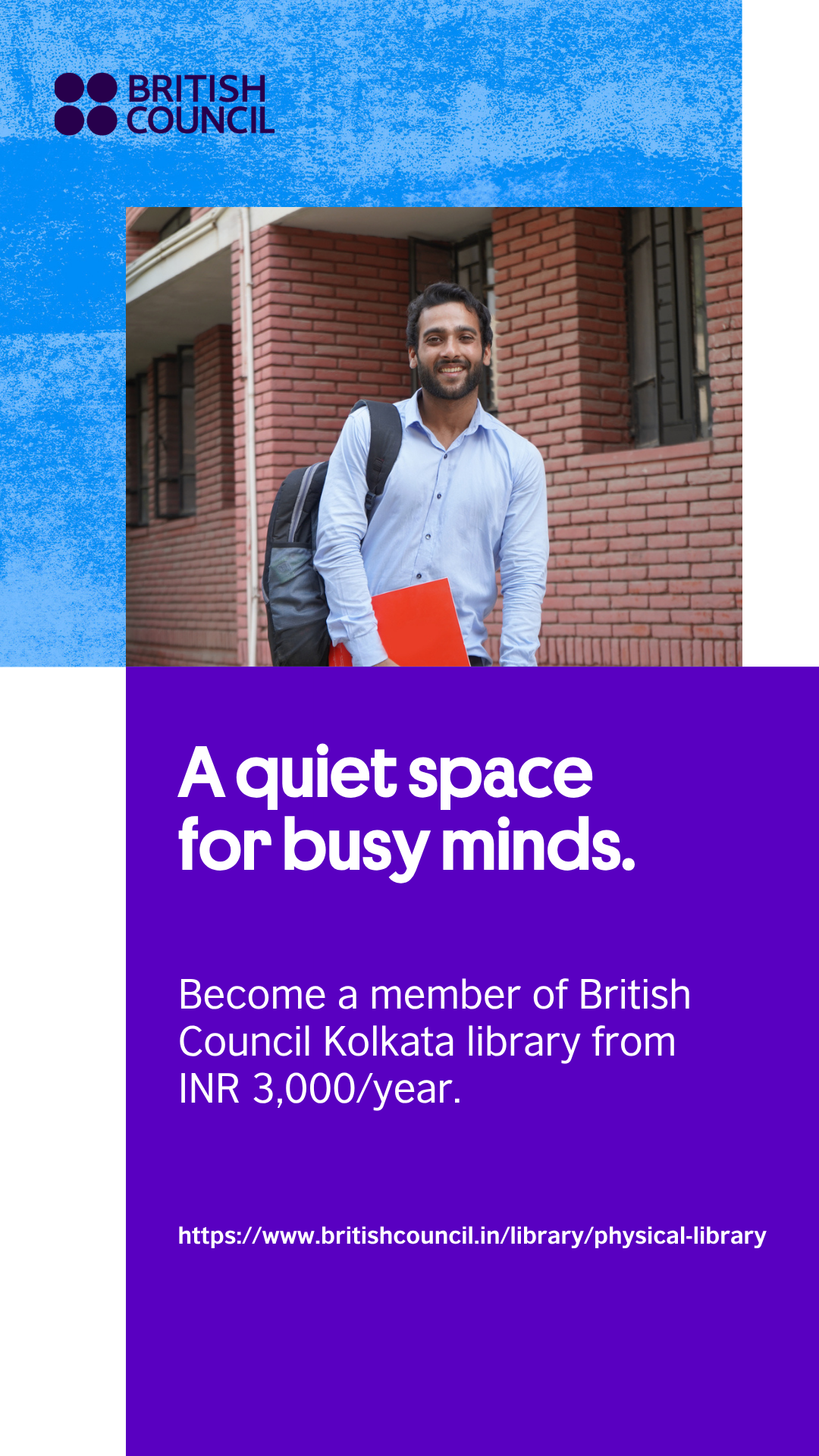 British Council India Facebook ad: See Your New Workspace