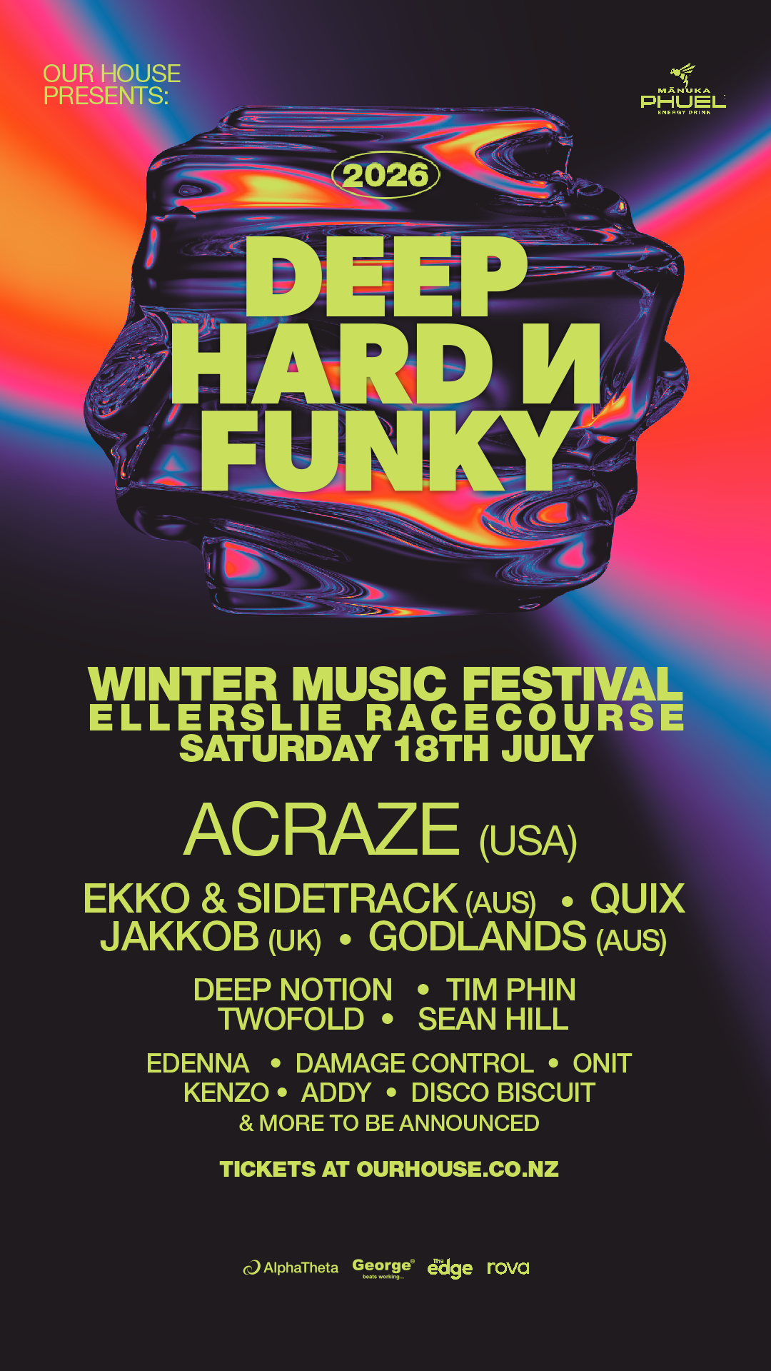 Our:House presents Facebook ad: DEEP HARD N FUNKY ON SALE NOW
