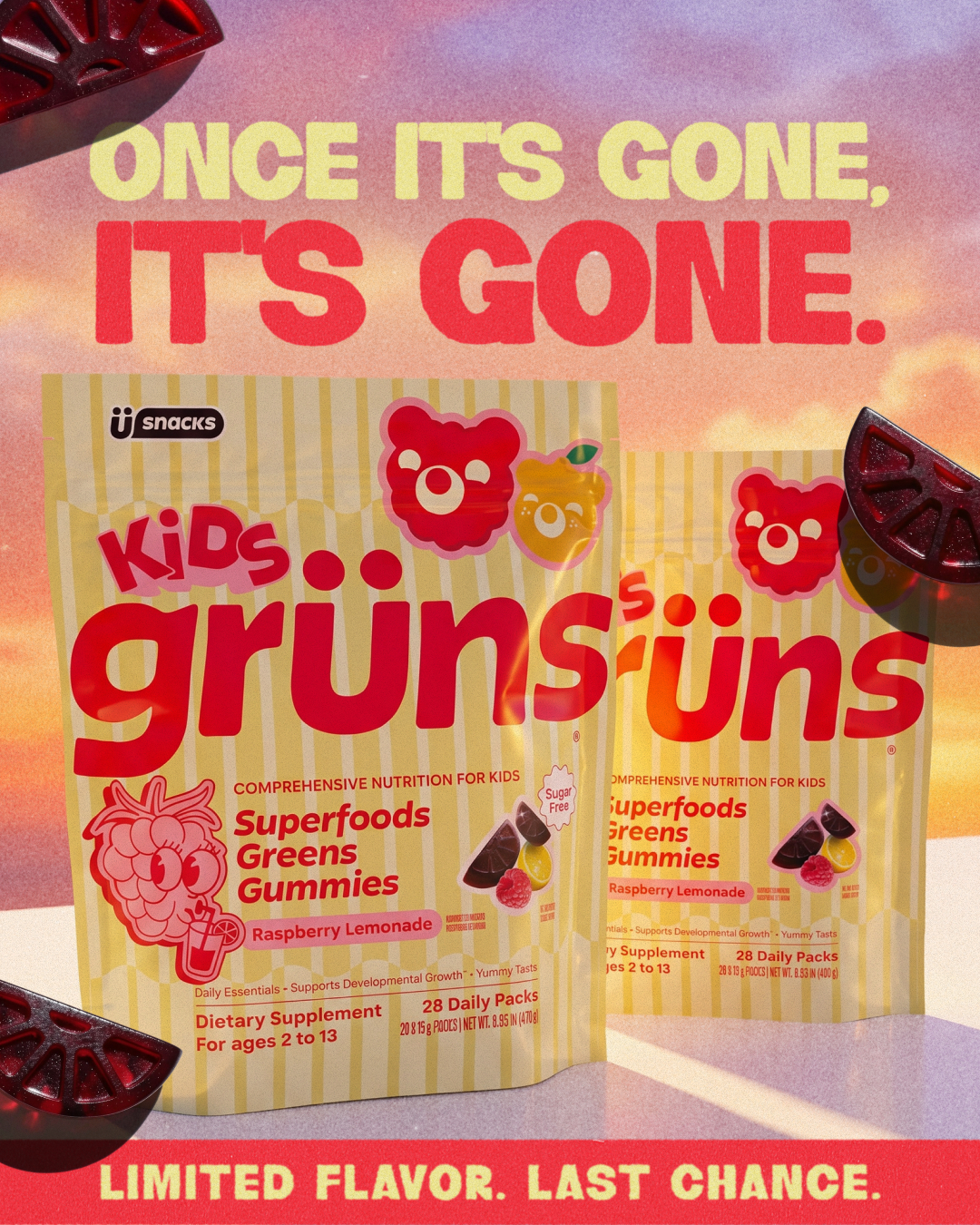 Grüns Kids Facebook ad