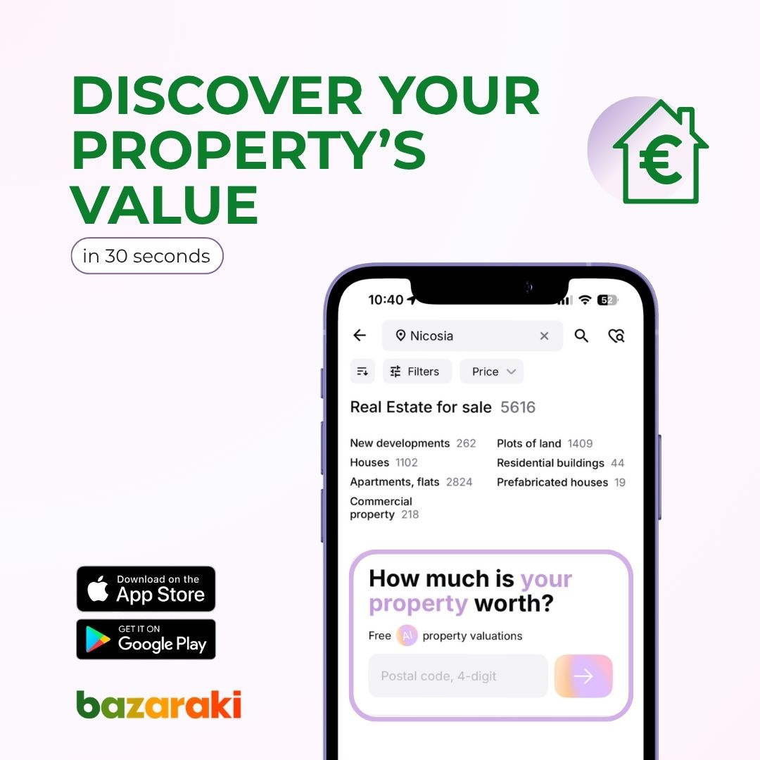 Bazaraki.com Cyprus Facebook ad: Download the app