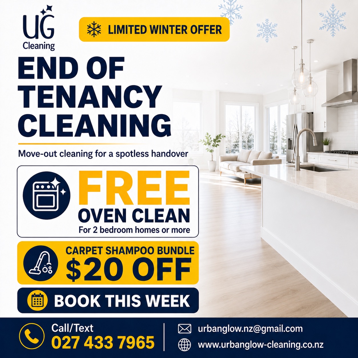 Urban Glow Cleaning Facebook ad