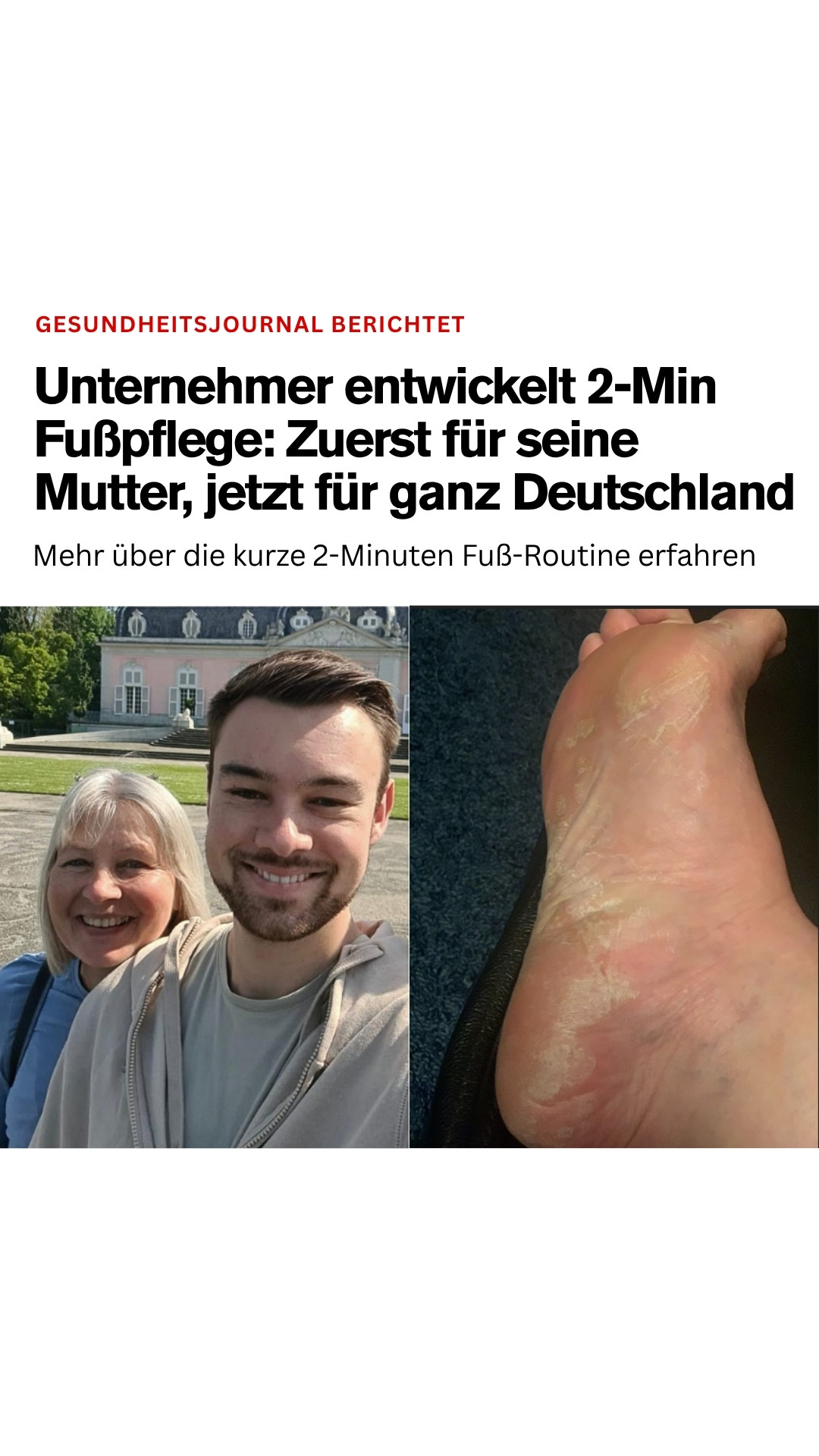 Gesunde Woche Facebook ad from Apr 22, 2026