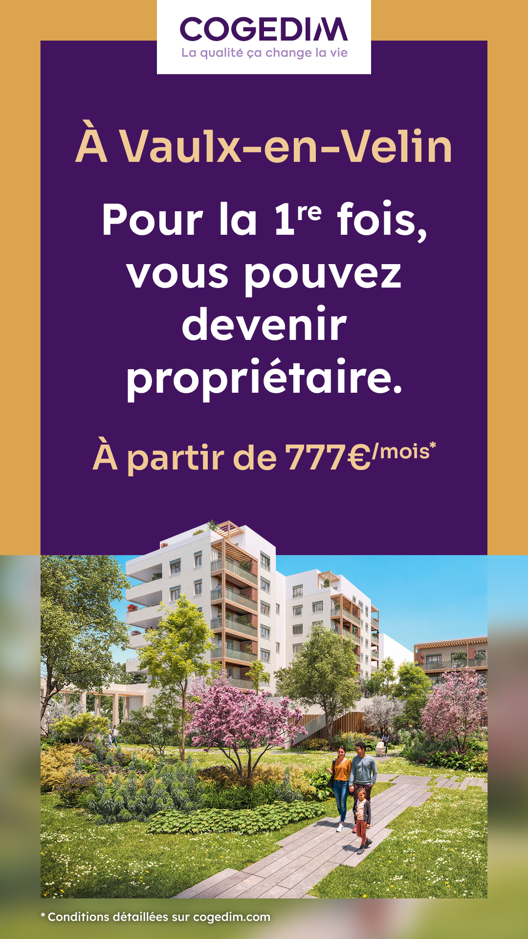 Cogedim Facebook ad from Jan 5, 2026