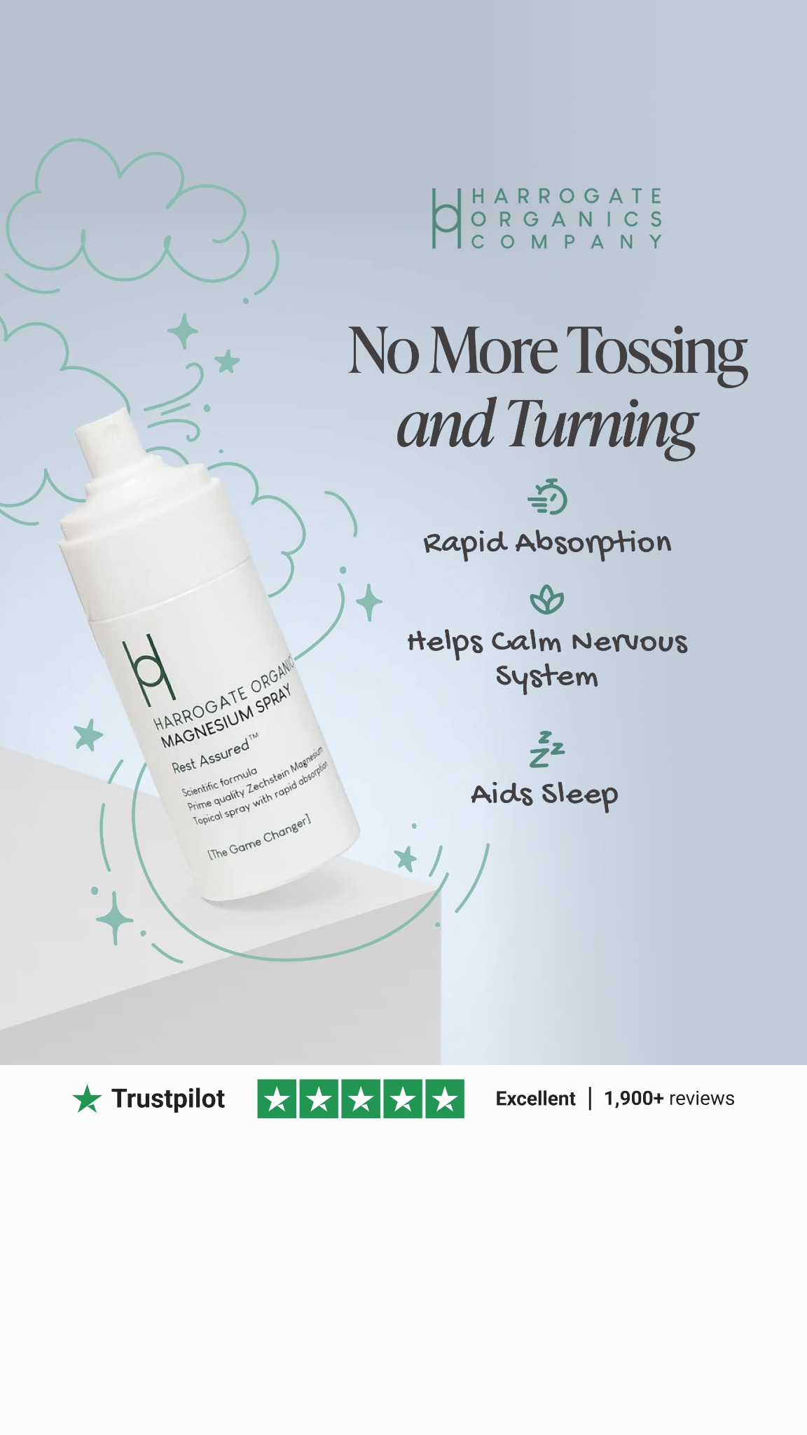 Harrogate Organics Company Facebook ad