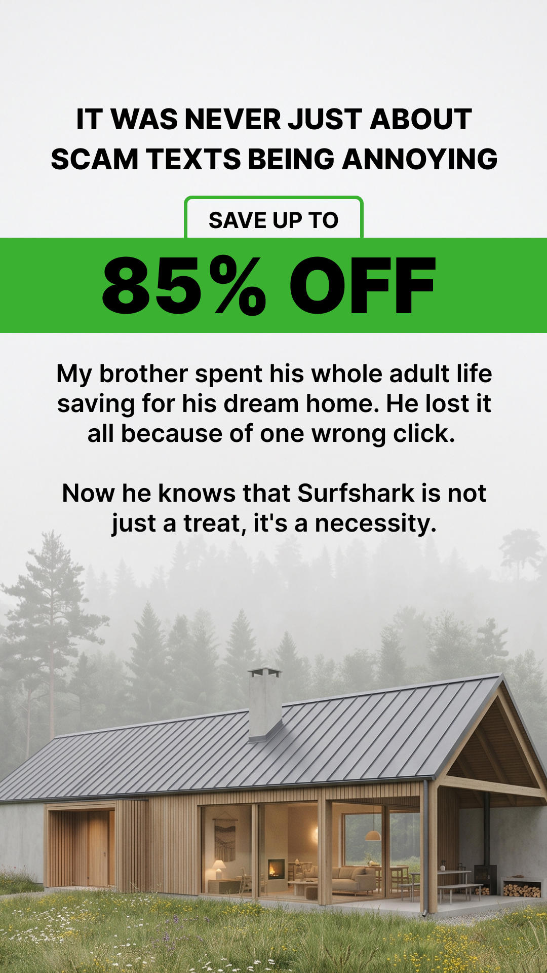 Surfshark Facebook ad
