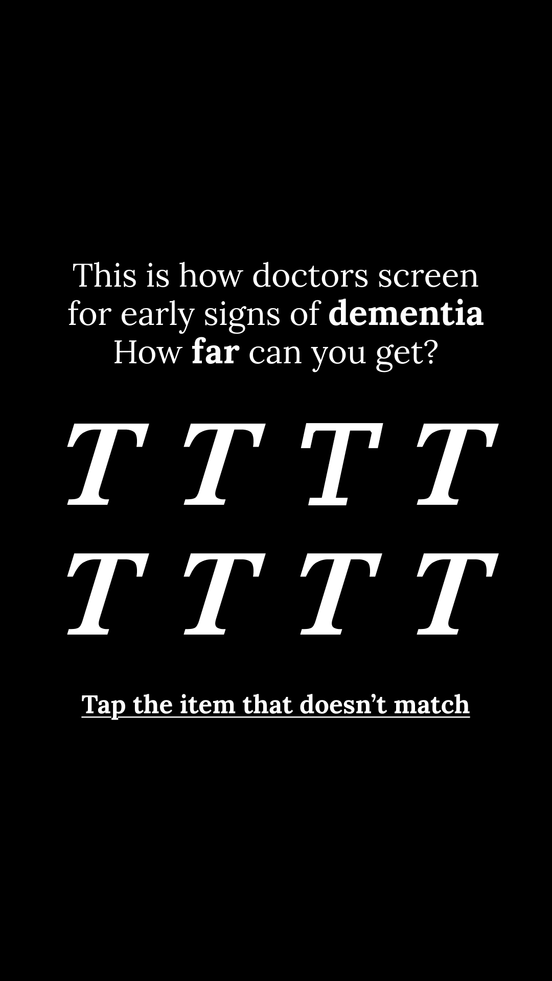 Brain Health Check Facebook ad