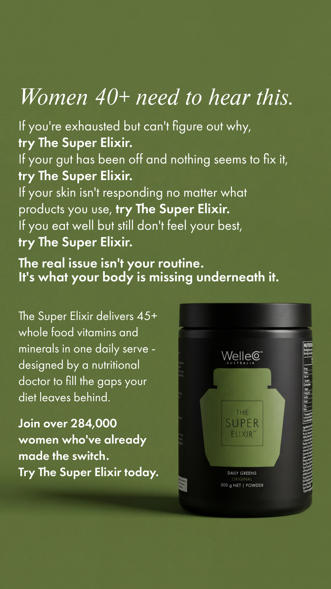 WelleCo Facebook ad