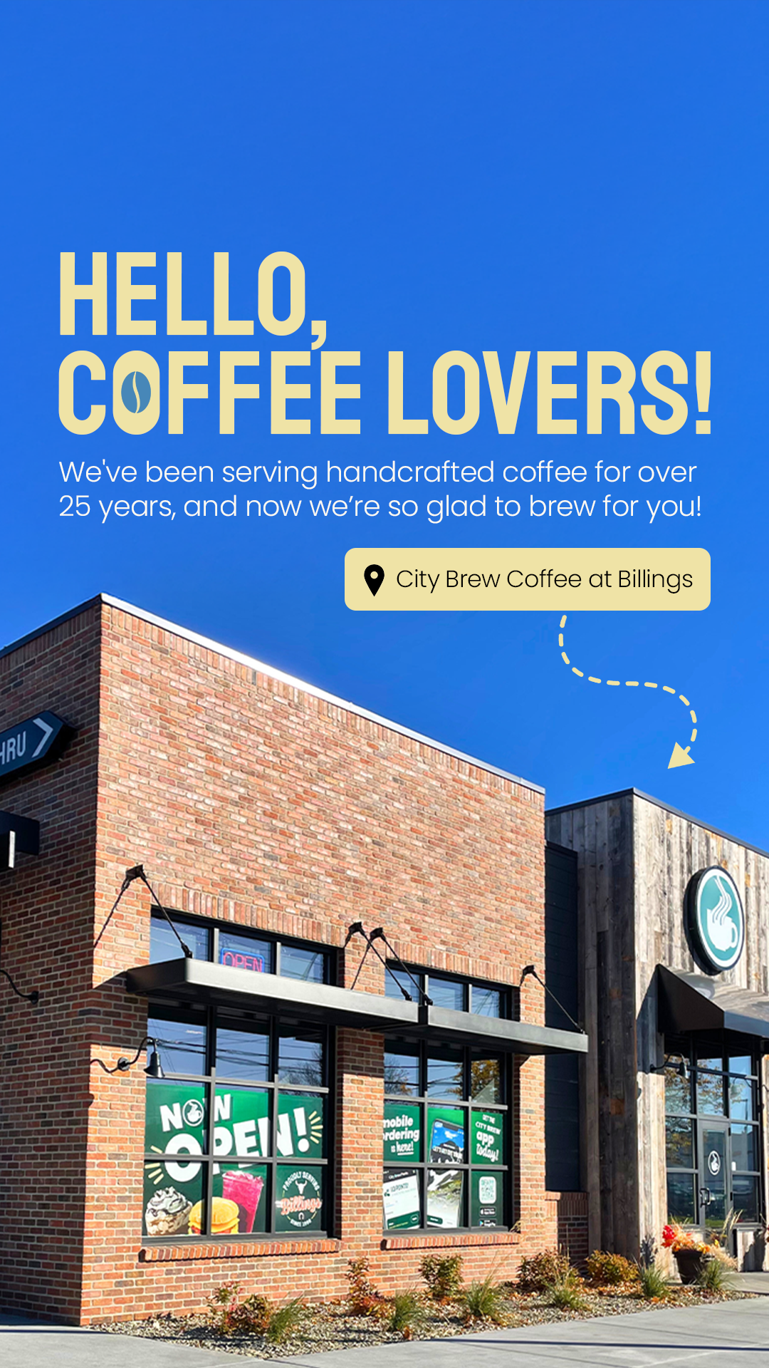 City Brew Coffee Facebook ad