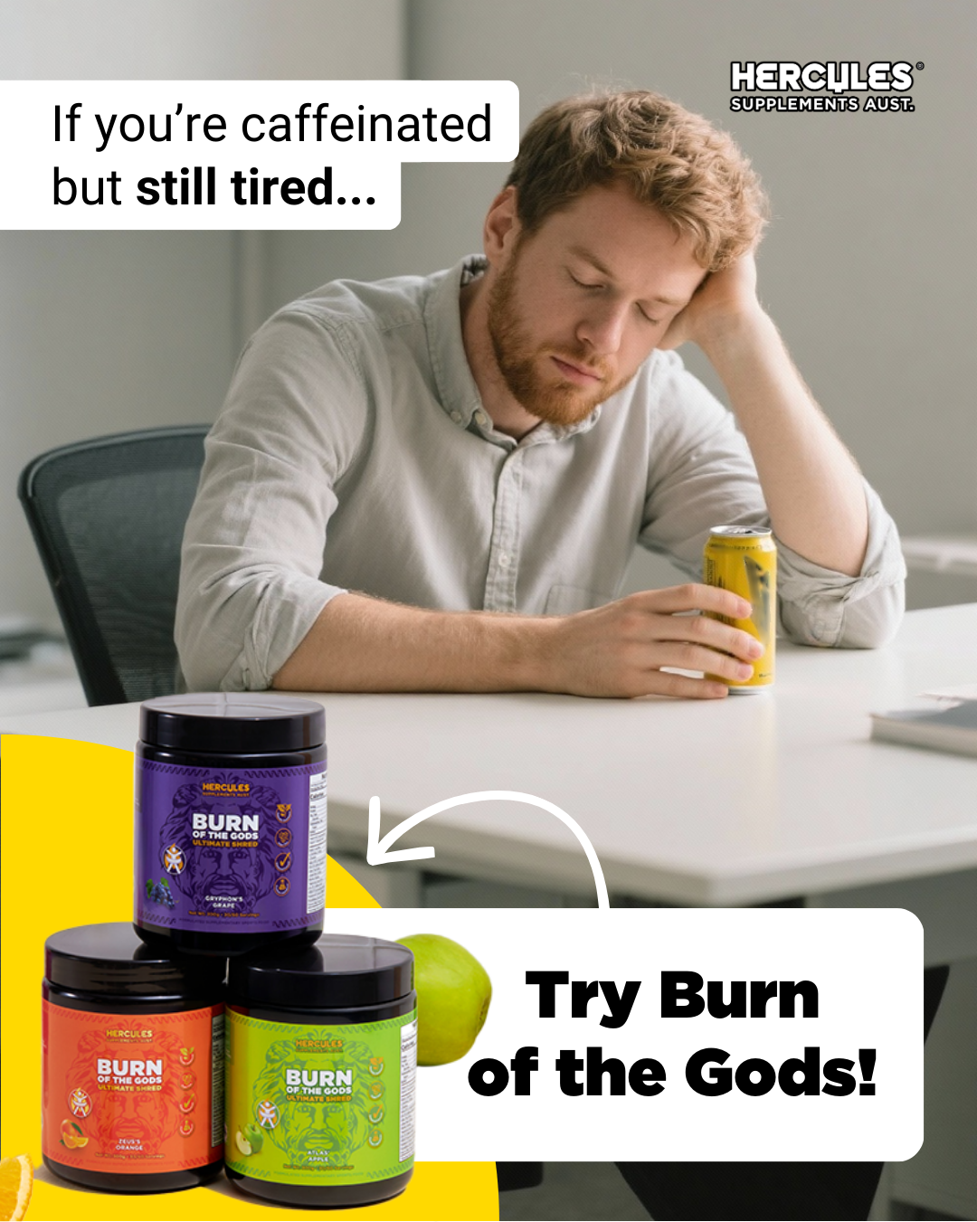 Hercules Supplements Aust Facebook ad