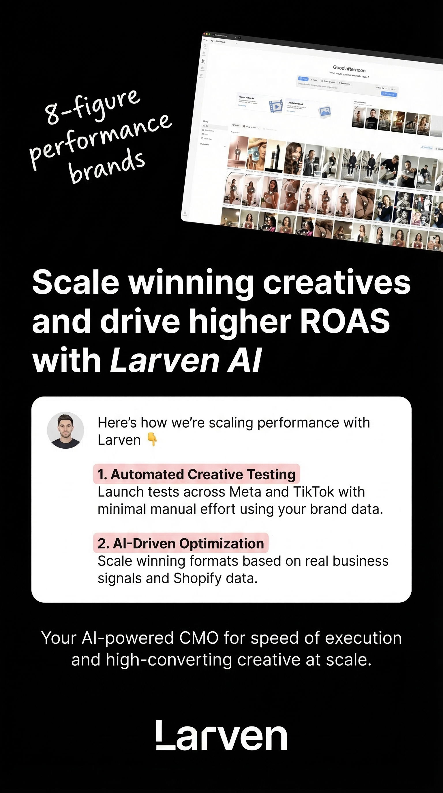 Larven AI Facebook ad