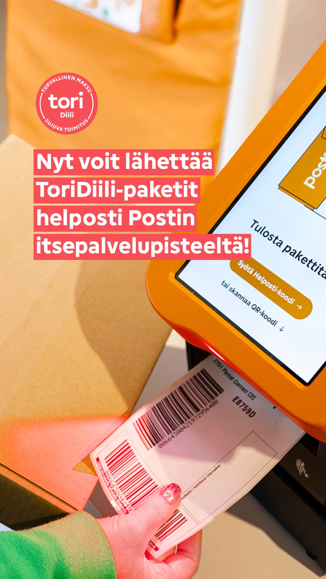 Tori.fi Facebook ad: ToriDiili - turvallinen maksu & sujuva toimitus