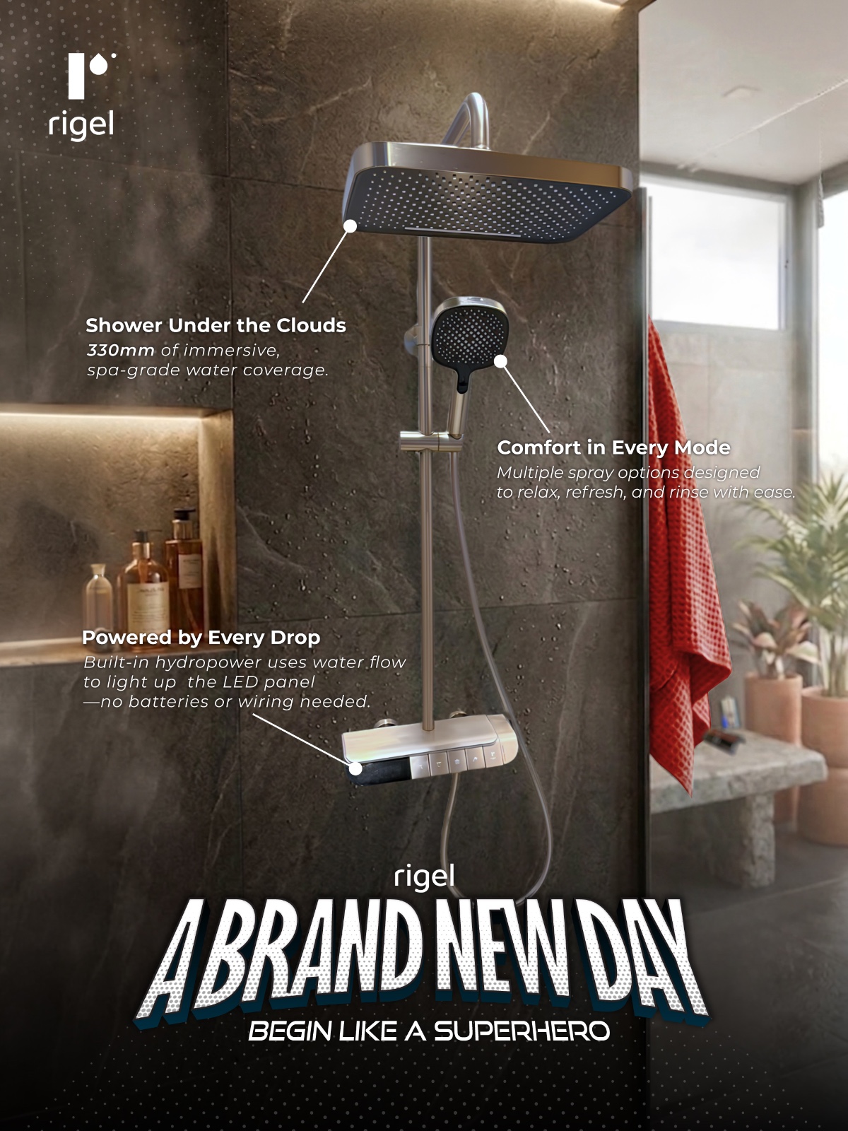 RIGEL Malaysia Facebook ad: More Than A Showroom, A Complete Bathroom Experience