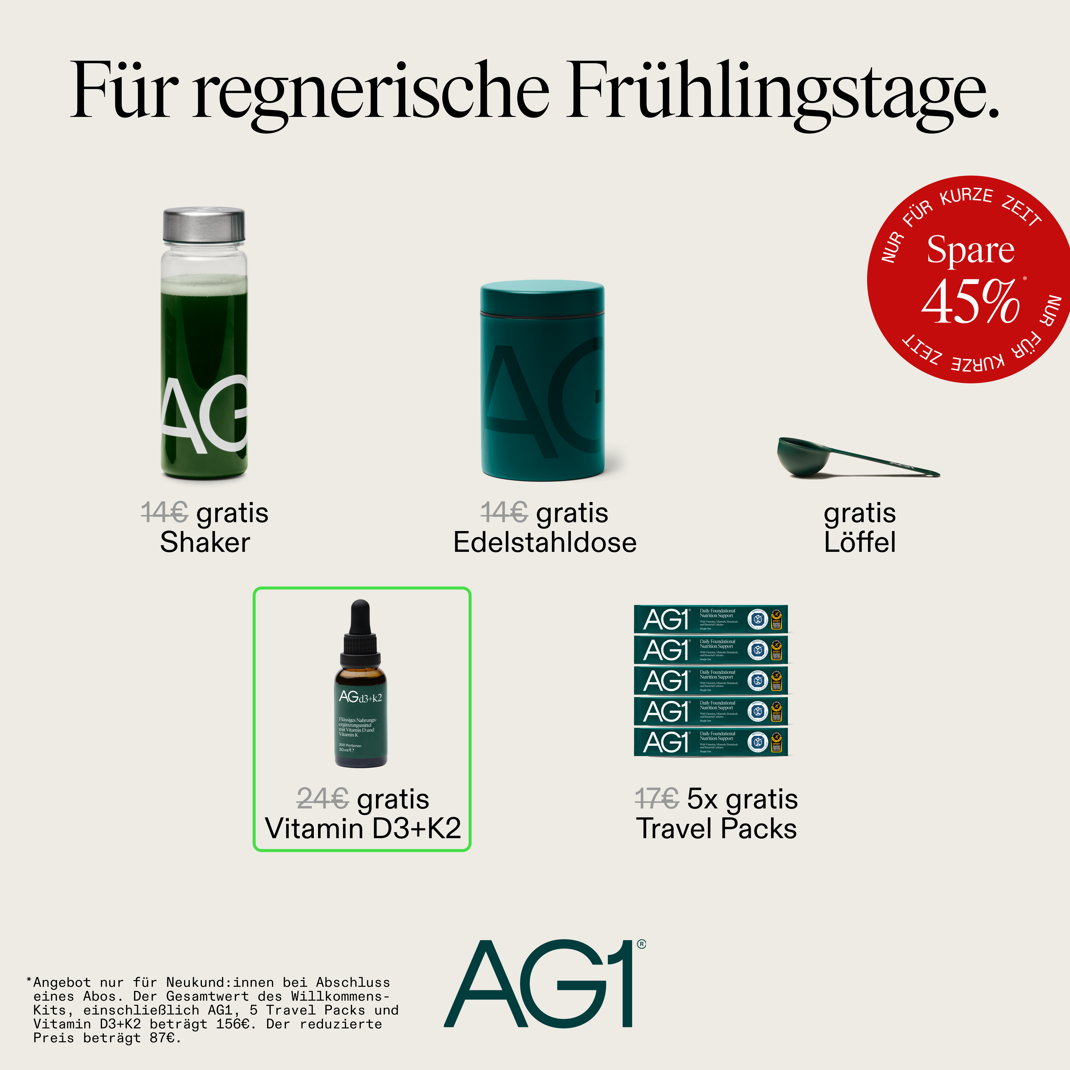 AG1 Deutschland Facebook ad