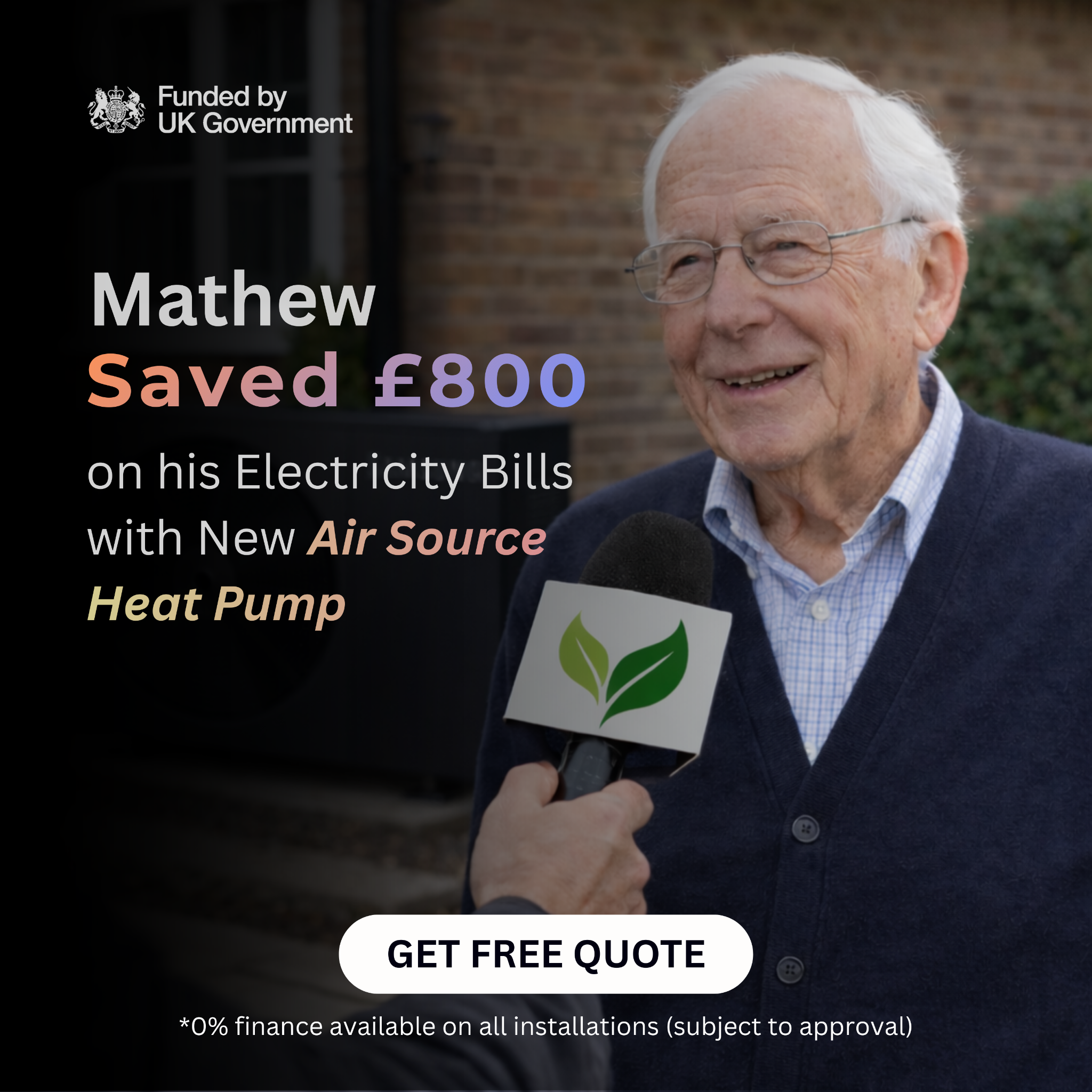 Simple green energy Facebook ad from Mar 14, 2026