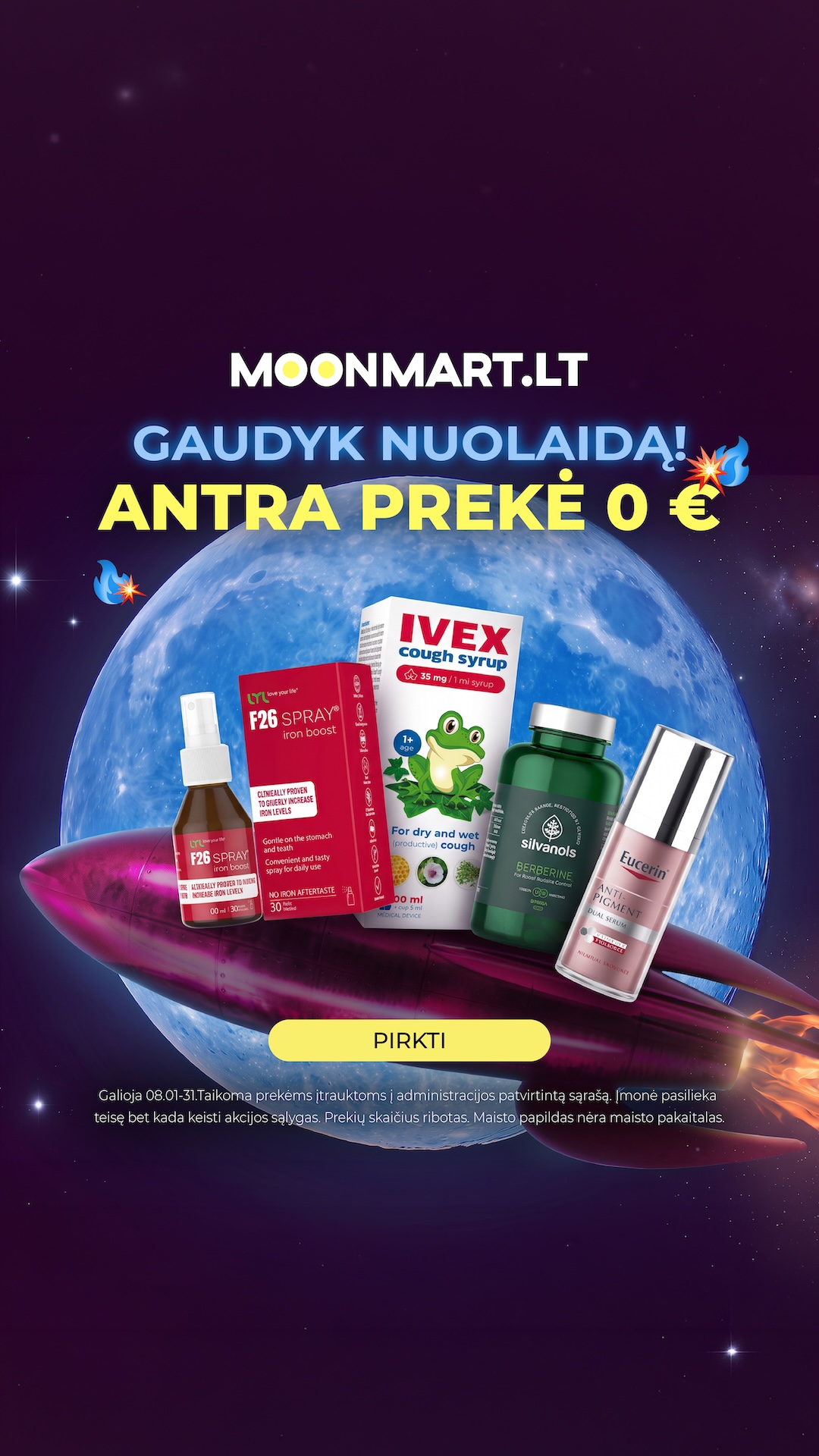Moonmart LT Facebook ad from Aug 4, 2026