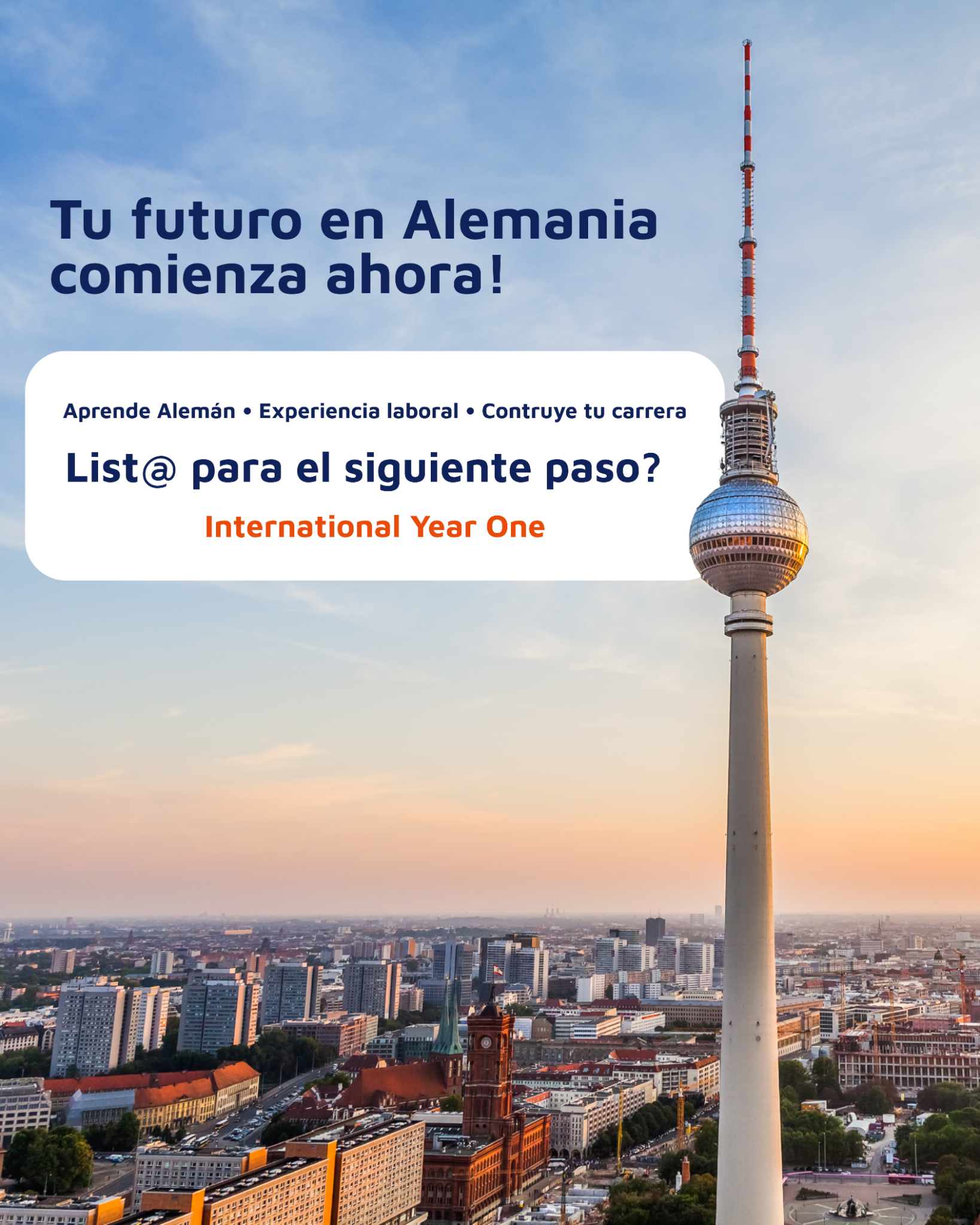 Iba International Office Facebook ad: Combina el crecimiento académico con la experiencia…