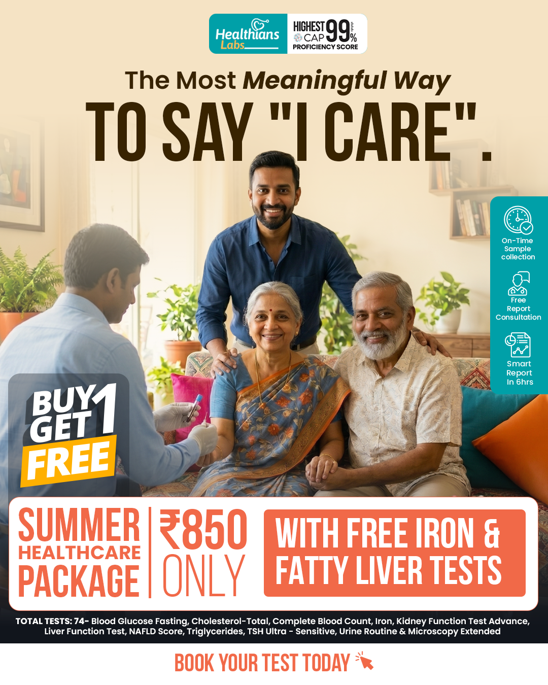 Healthians Facebook ad