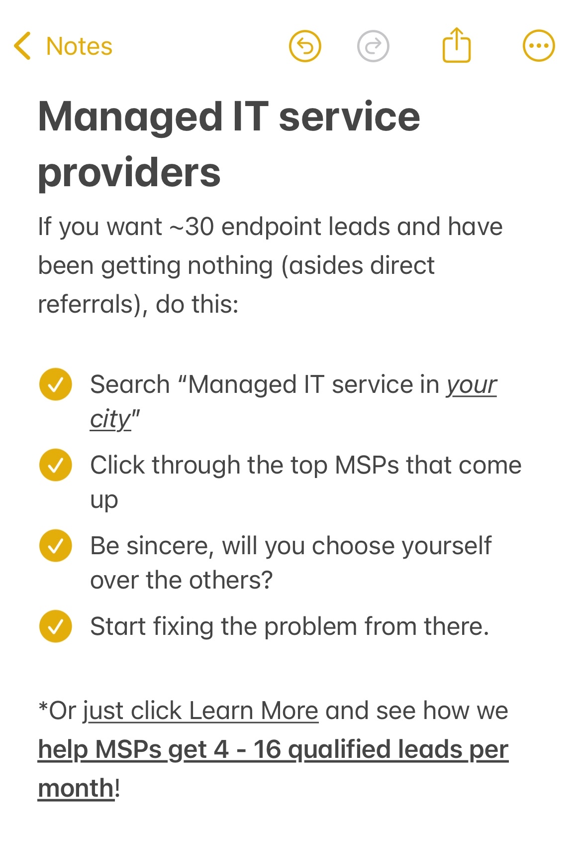 MSP Launchpad Facebook ad