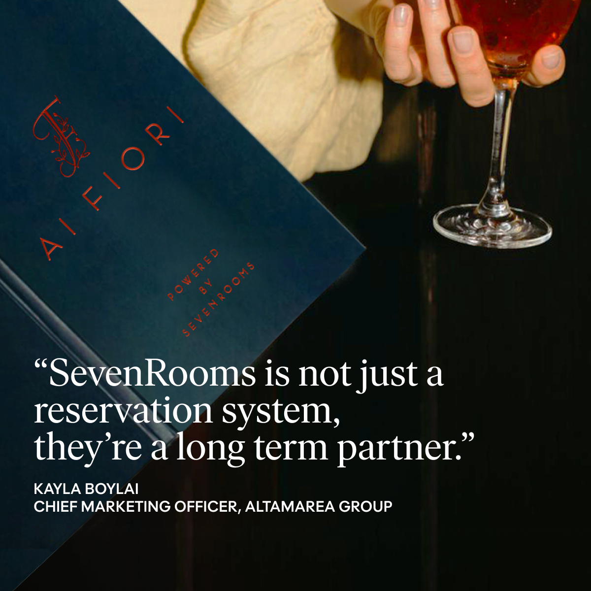 SEVENROOMS Facebook ad