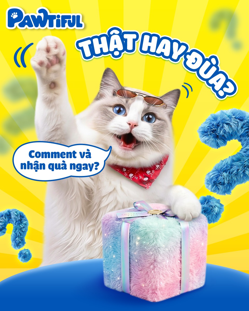 Pawtiful Pet Food Facebook ad: Một chiếc comment đổi một phần quà