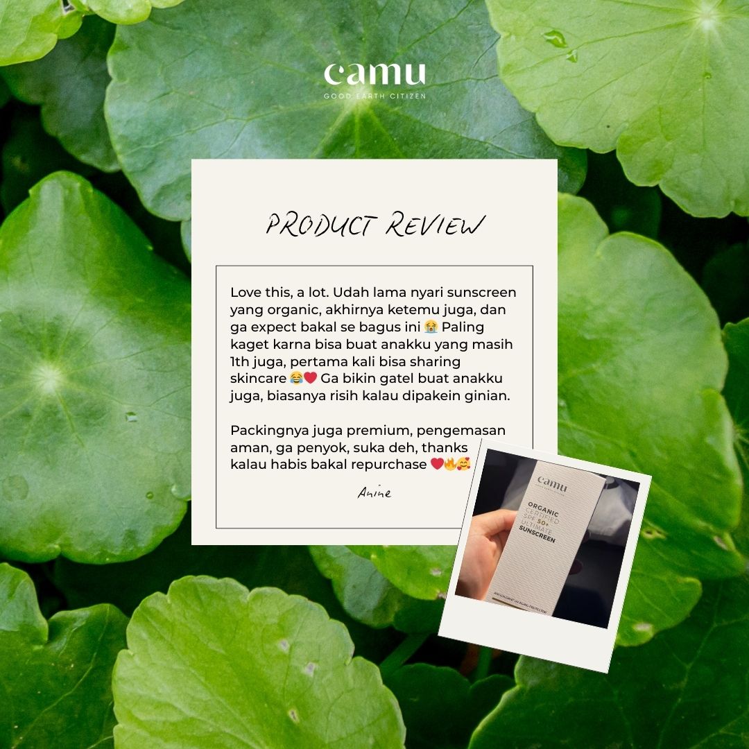 Camu Organic Skincare Facebook ad