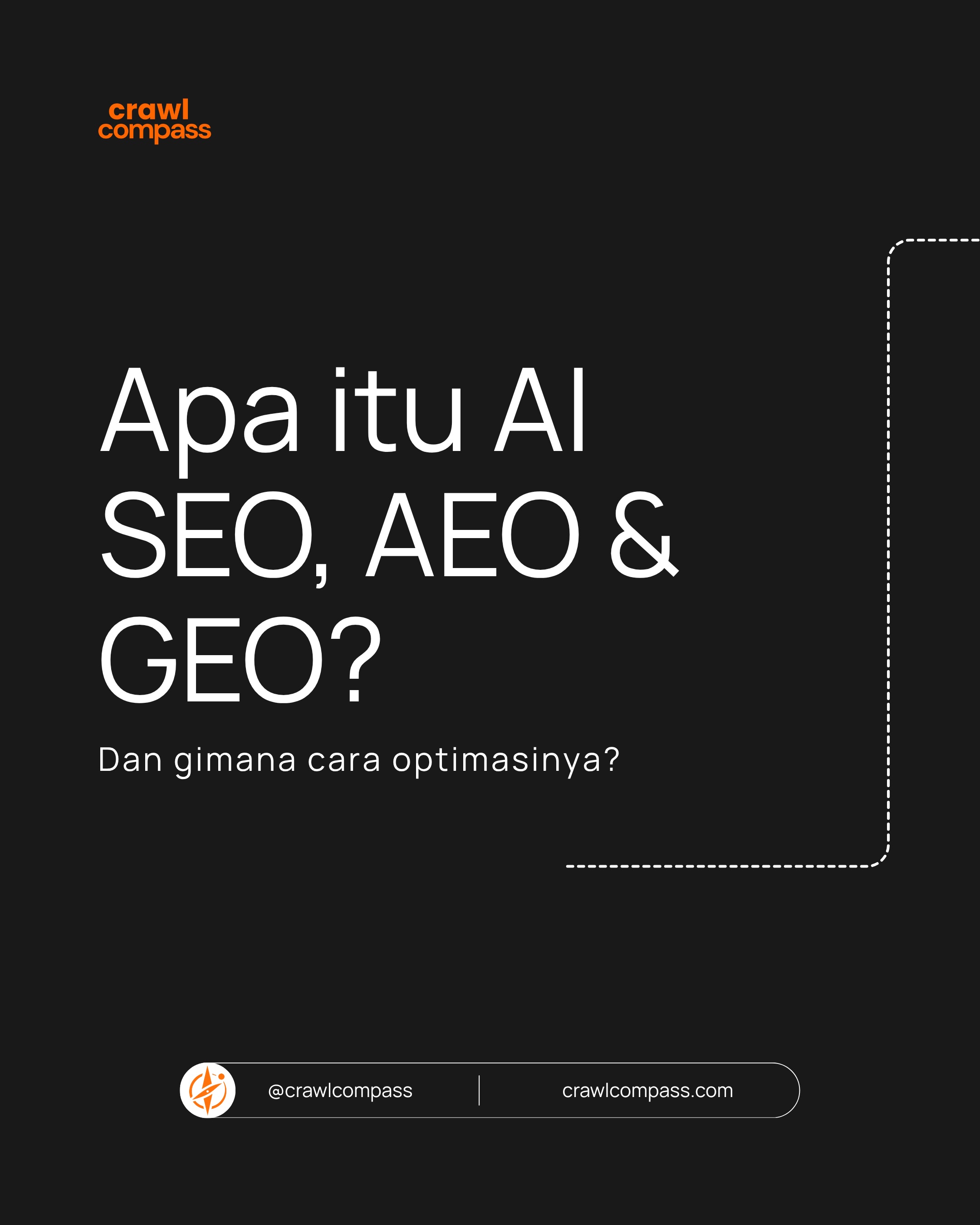 crawlcompass Facebook ad: Is SEO dead?