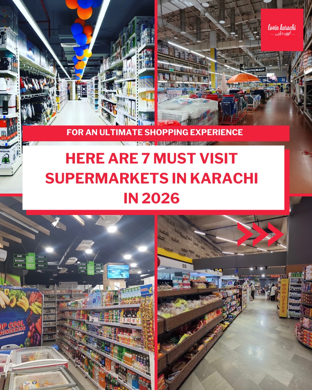 Lovin Karachi Facebook ad: Making the grocery list easy.