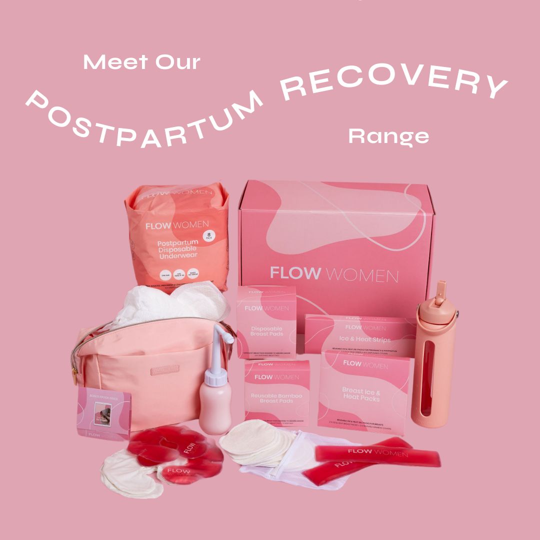 Flow Women Facebook ad: Your Postpartum Recovery Essentials