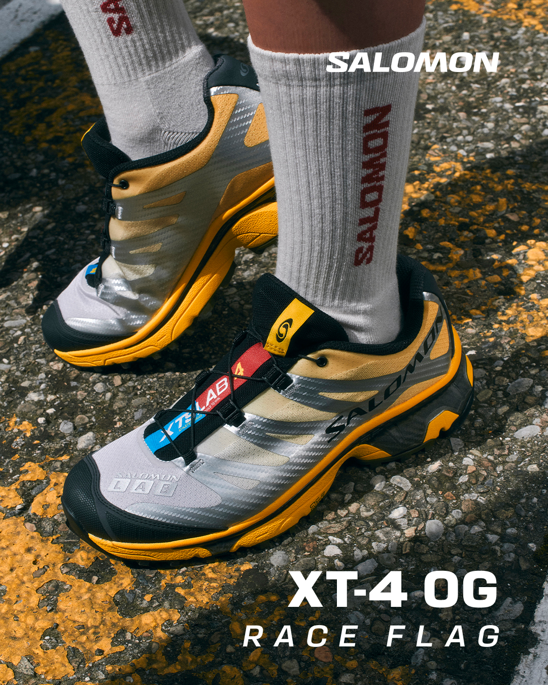 Salomon Sportstyle Facebook ad: XT-4 OG Race Flag
