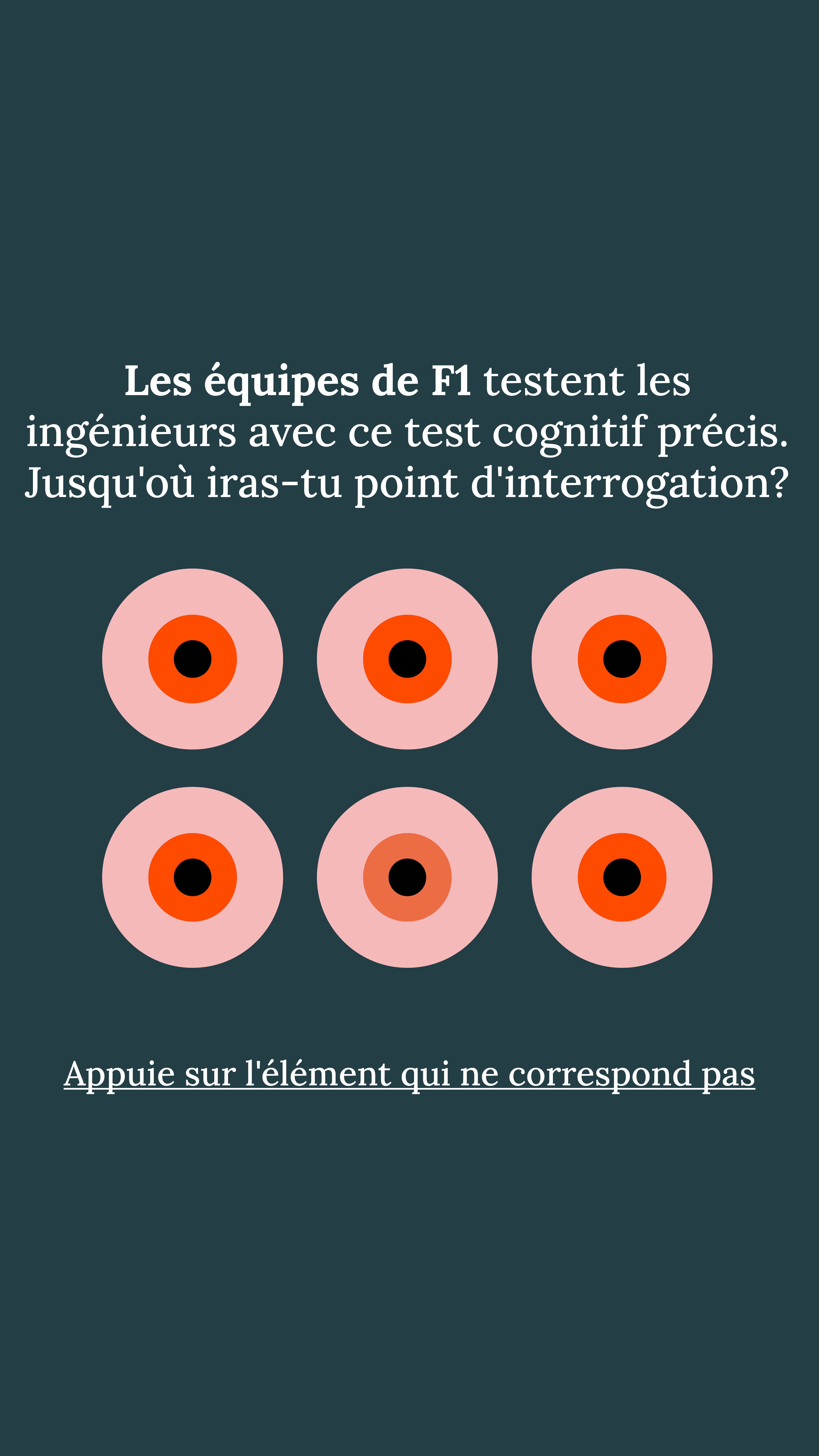 International IQ test Facebook ad
