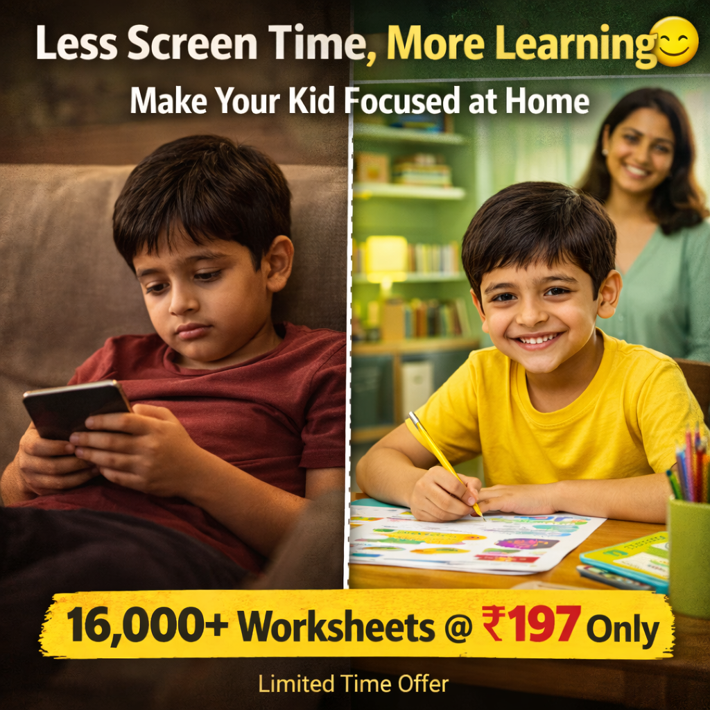 MiniMinds Printables Facebook ad: Today Only @197 16,000+ Printable Worksheets for Kids Now…