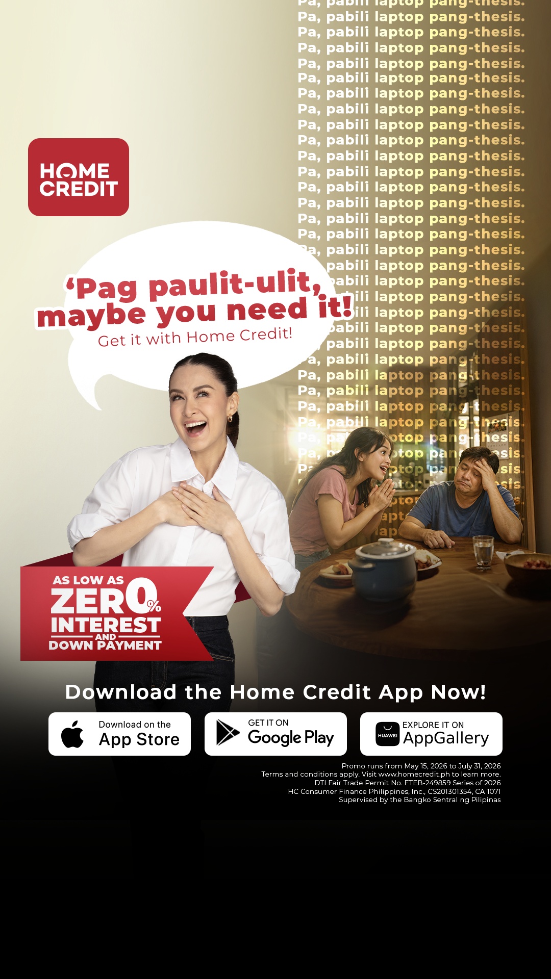 Home Credit PH Facebook ad