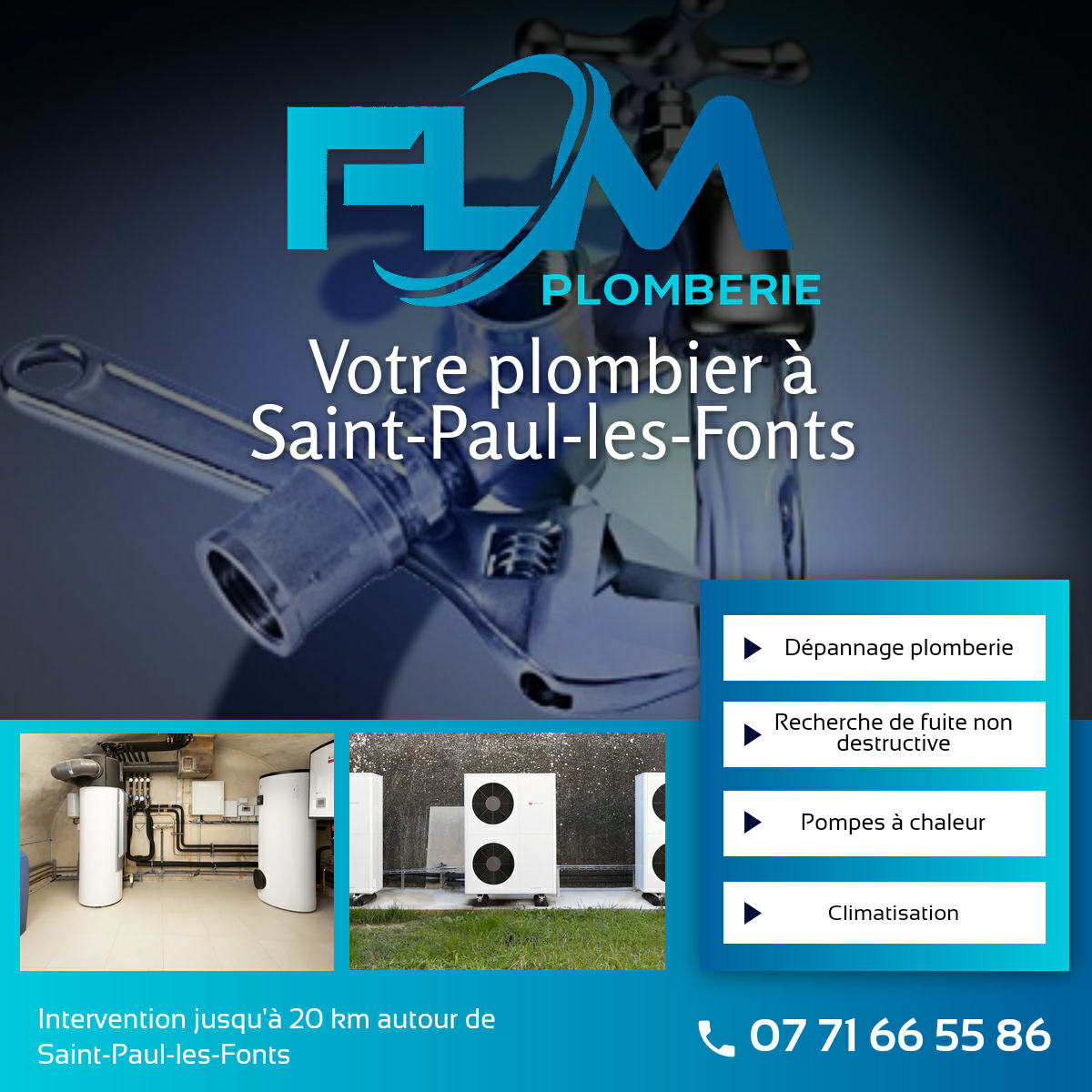 Plombiers Facebook ad