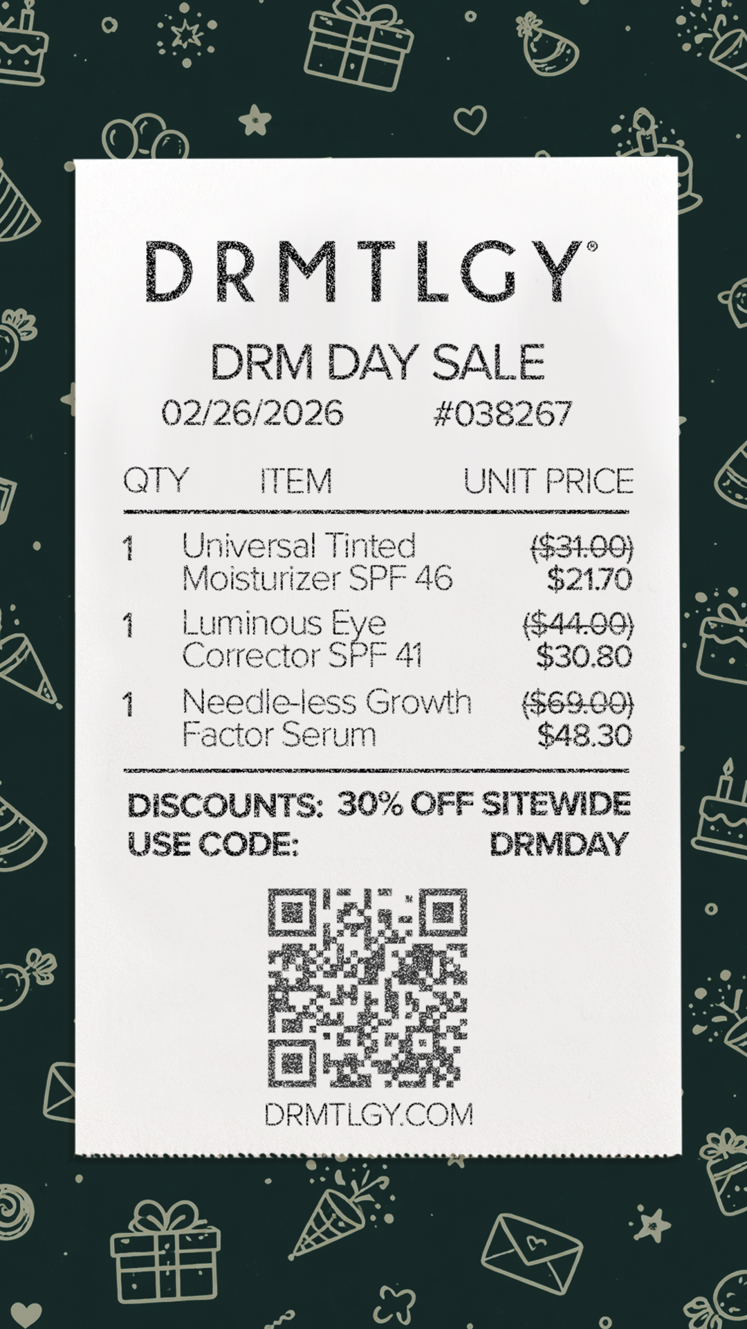 DRMTLGY Facebook ad