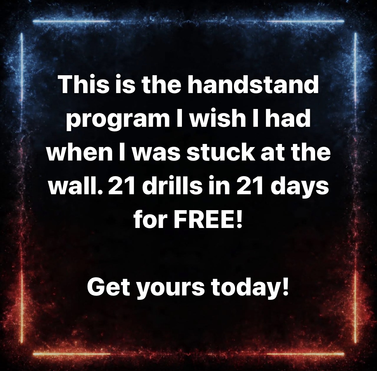 Kyle Weiger Handstand Coach Facebook ad