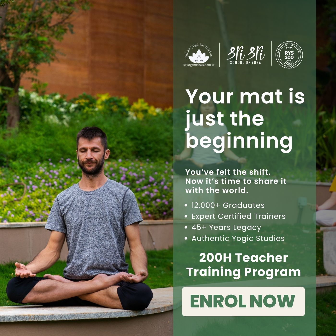 Sri Sri School of Yoga - Yoga Teacher Training Facebook ad