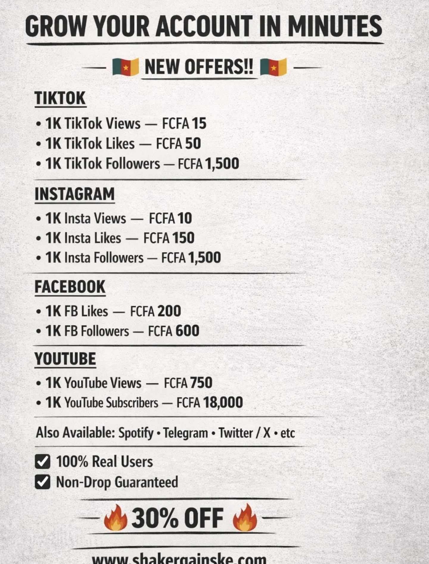 Shaker SMM Panel Facebook ad