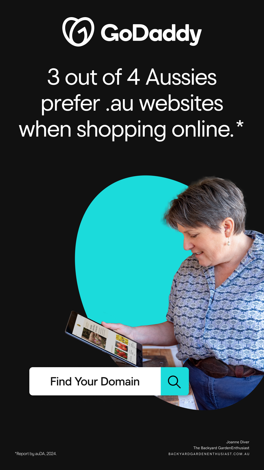 GoDaddy Facebook ad