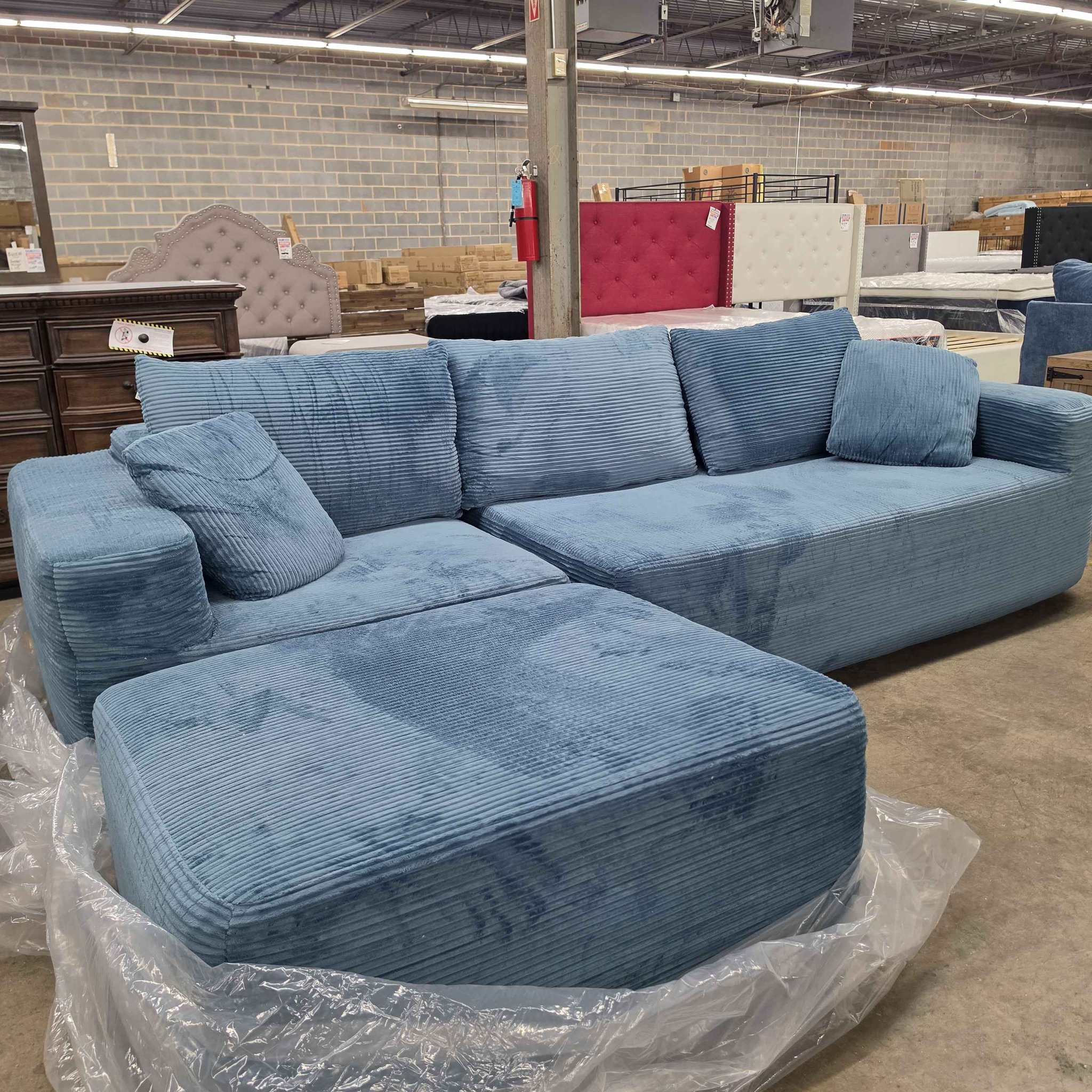 Dave Franza Facebook ad: Brand new boneless sectionals at a steal! Easy…