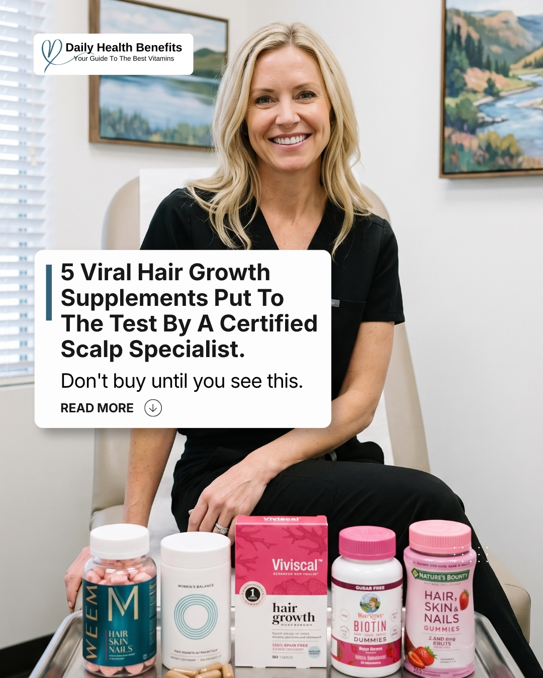 Certified Trichologist & Scalp Specialist Emily DeNard, Emunah Beauty Facebook ad: Scalp Specialists Honest Review Of 2026 Top 5 Hair Growth…