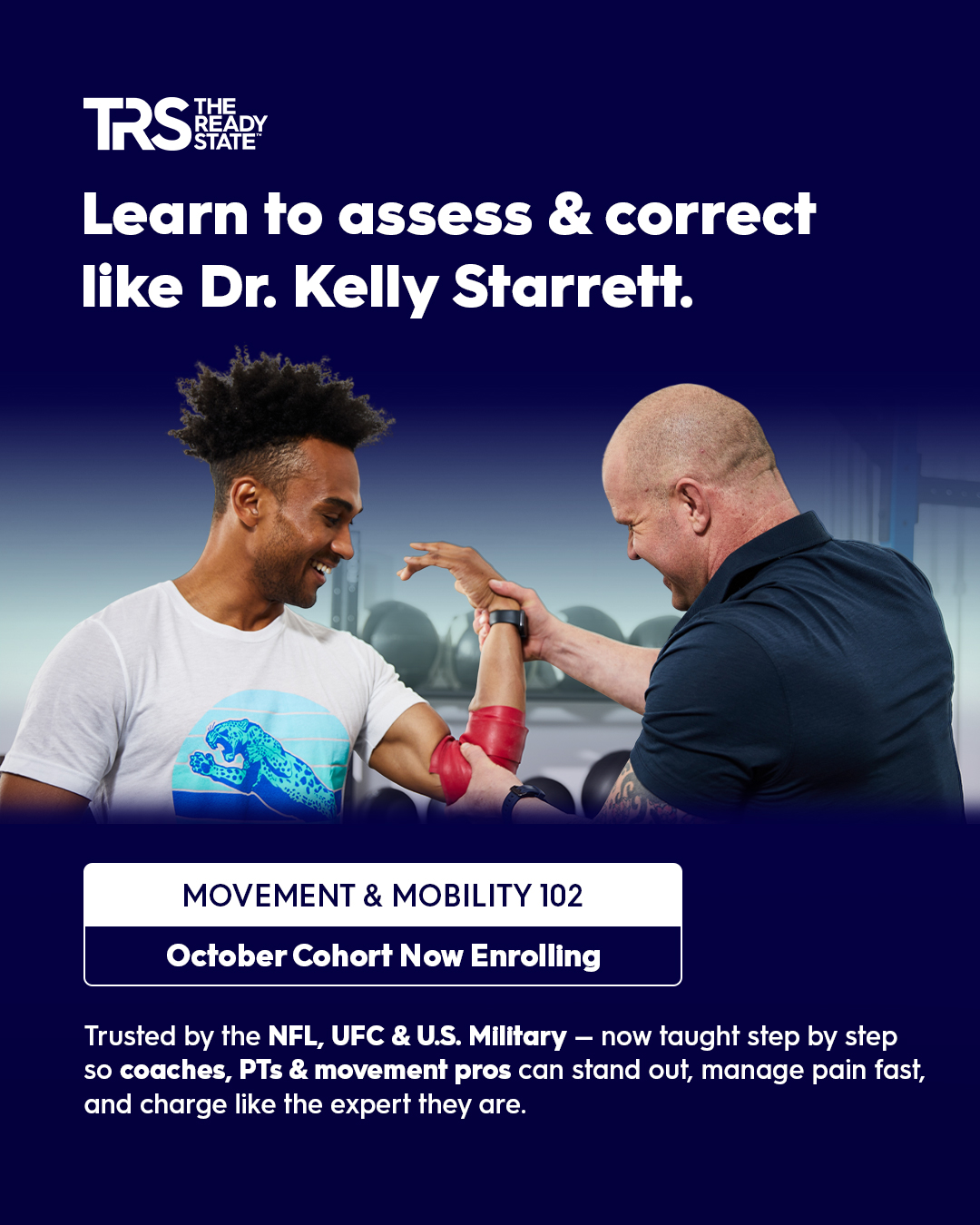 The Ready State Facebook ad: PTs: Learn Kelly Starrett’s System