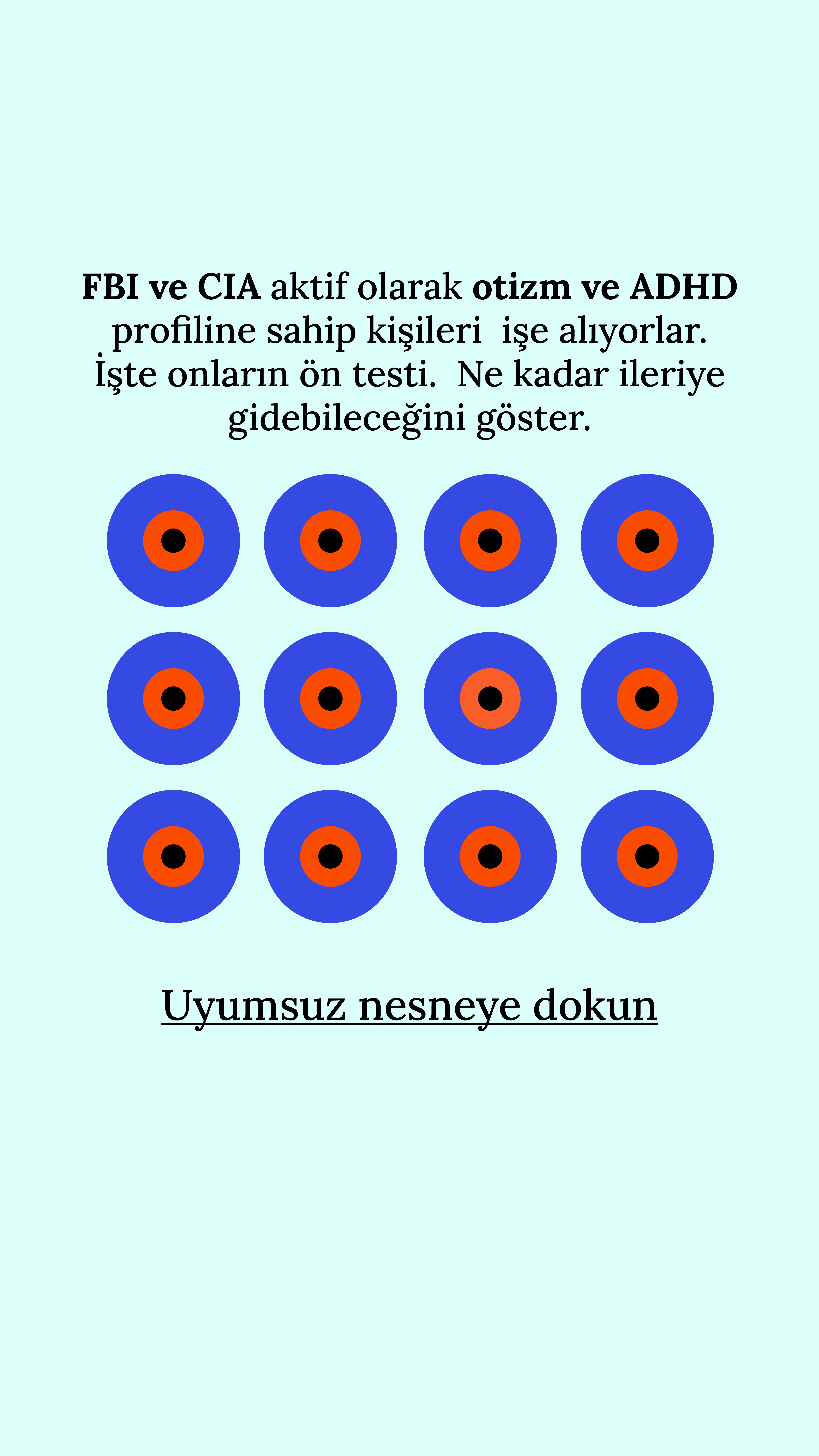International Brain Test Facebook ad