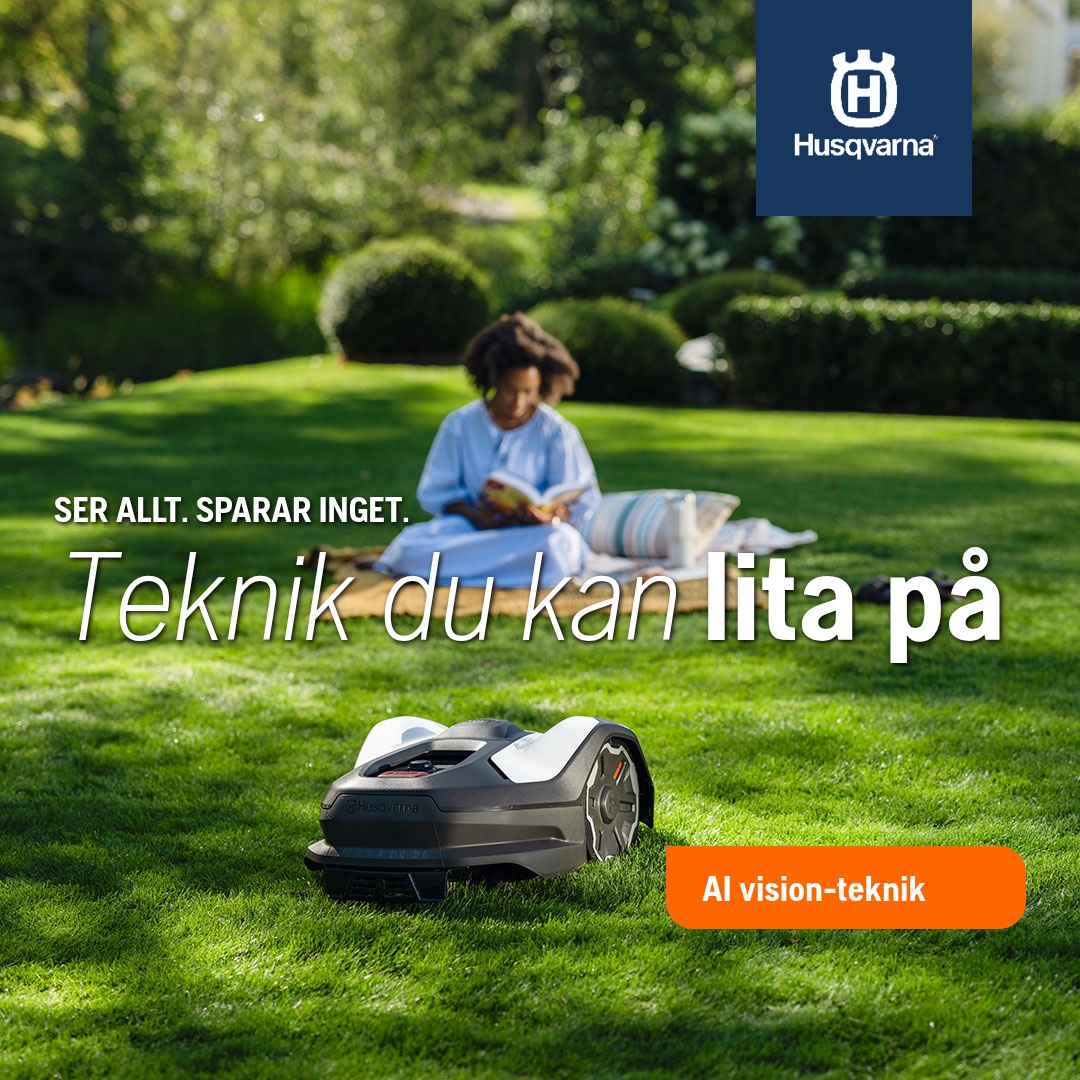 Lättviktsmotor AB Facebook ad: Trött på att lägga tid på gräsklippning?