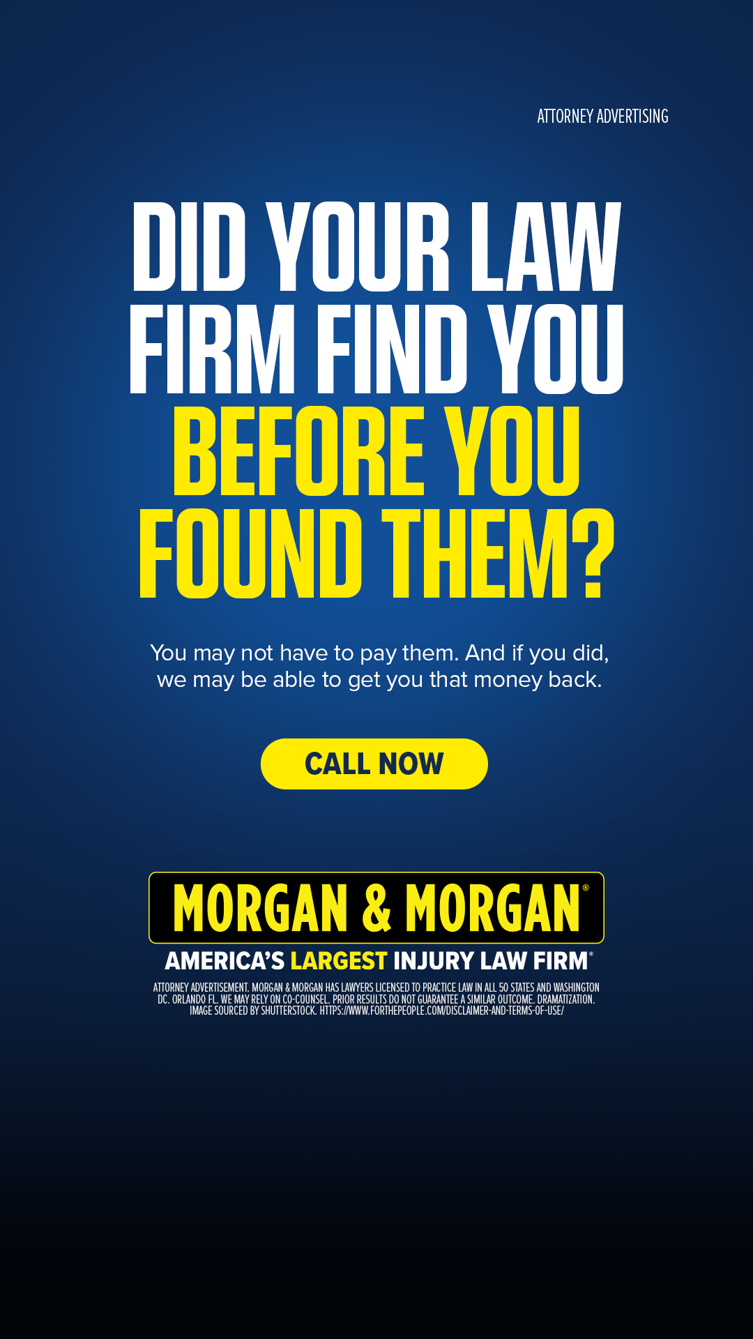 Morgan & Morgan Facebook ad