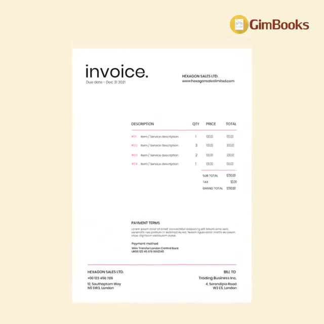 Gimbooks Facebook ad: Create Invoices in Seconds | Trusted by 3Million Users